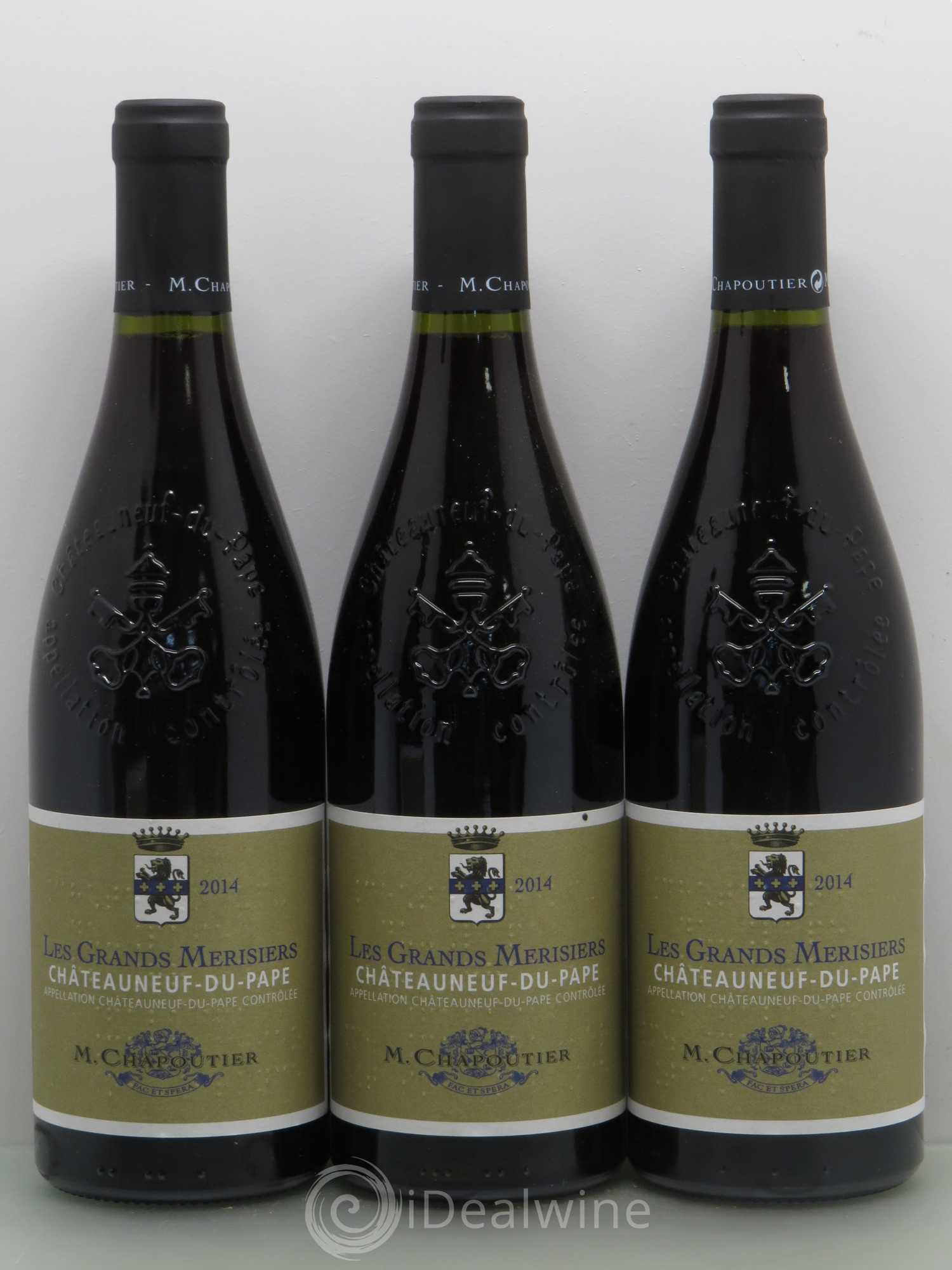 Châteauneuf-du-Pape Grands Merisiers Chapoutier 2014 - Posten von 6 Flaschen - 1