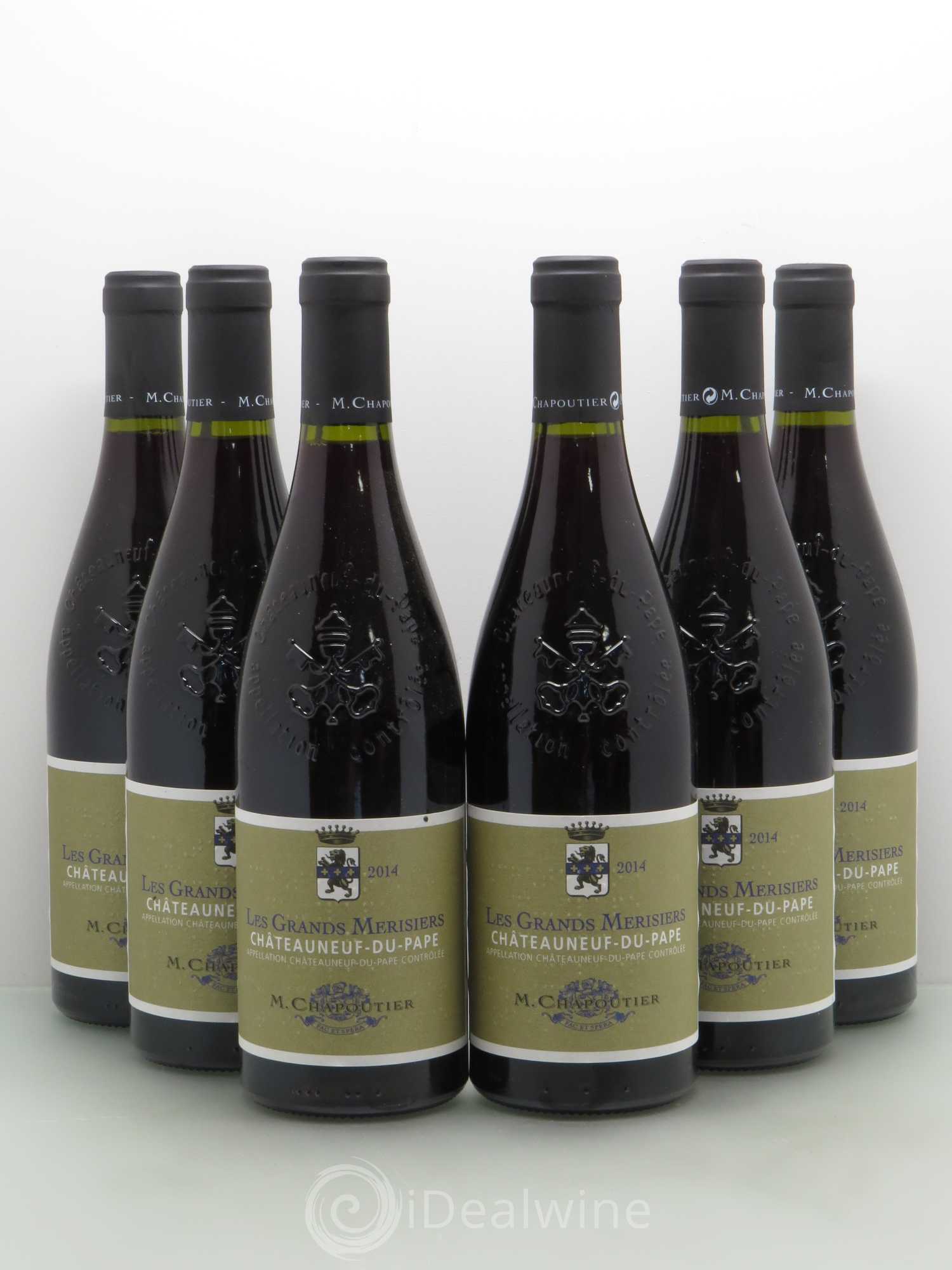 Châteauneuf-du-Pape Grands Merisiers Chapoutier 2014 - Posten von 6 Flaschen - 0