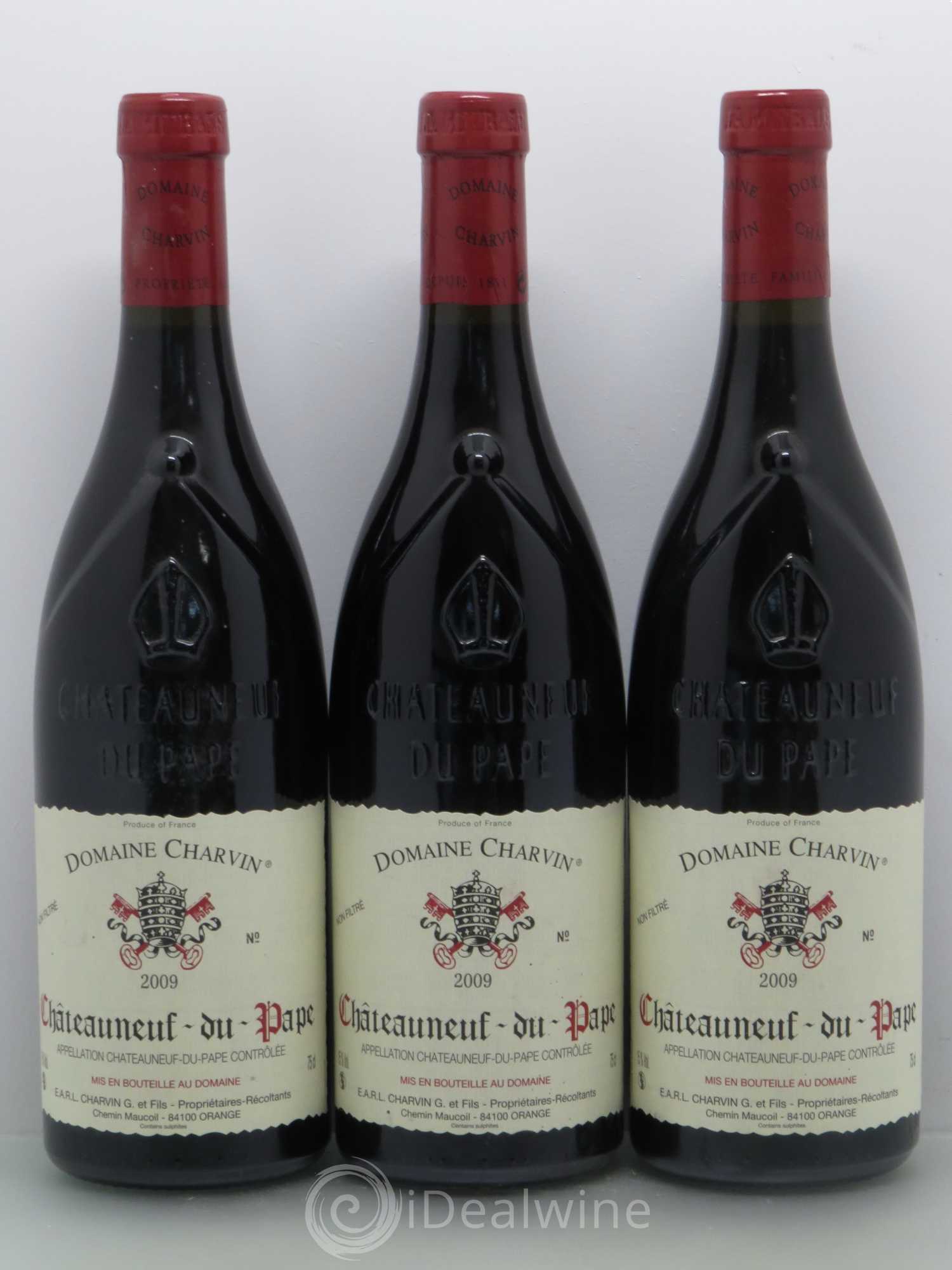 Châteauneuf-du-Pape Charvin (Domaine) 2009 - Lot de 5 bouteilles - 1