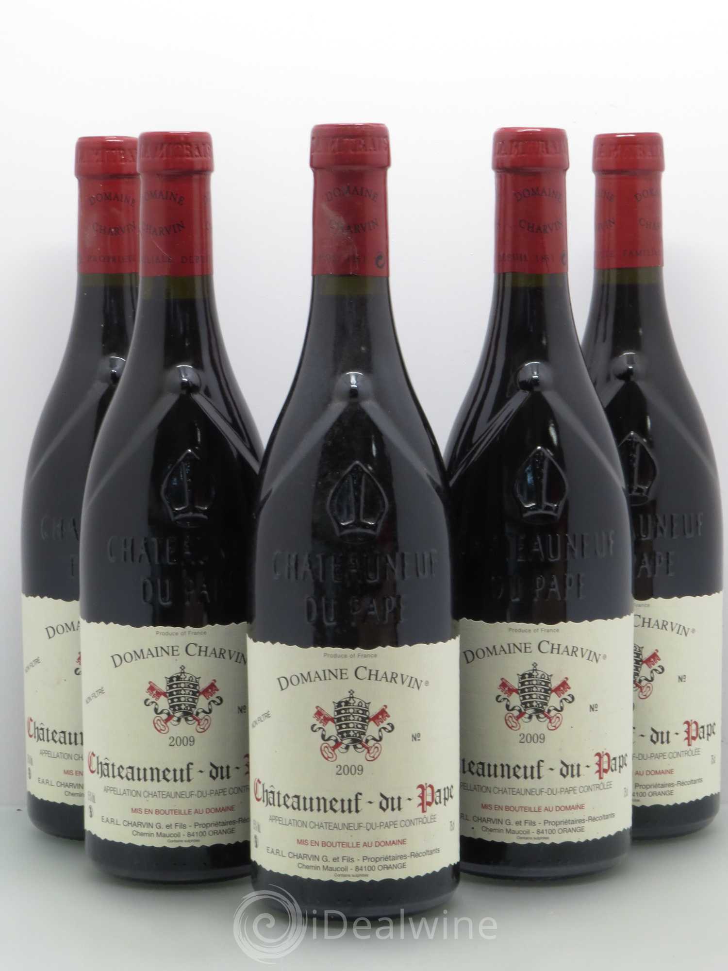 Châteauneuf-du-Pape Charvin (Domaine) 2009 - Lot de 5 bouteilles - 0