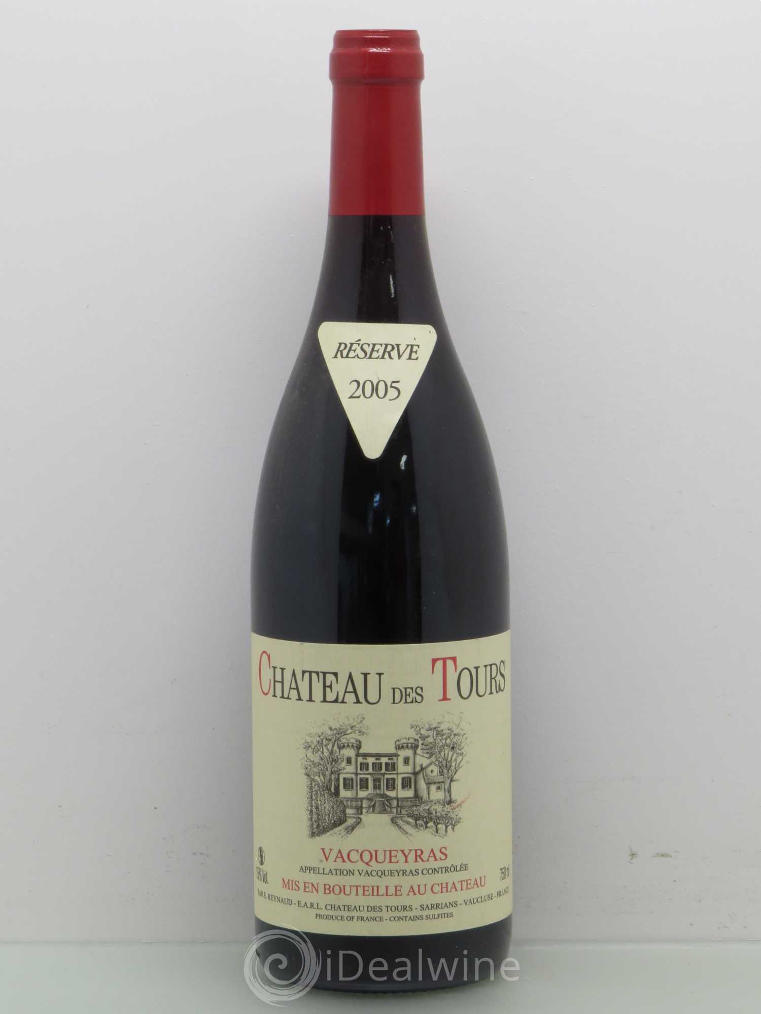 Vacqueyras Château des Tours Emmanuel Reynaud 2005 - Lot de 1 bouteille - 0