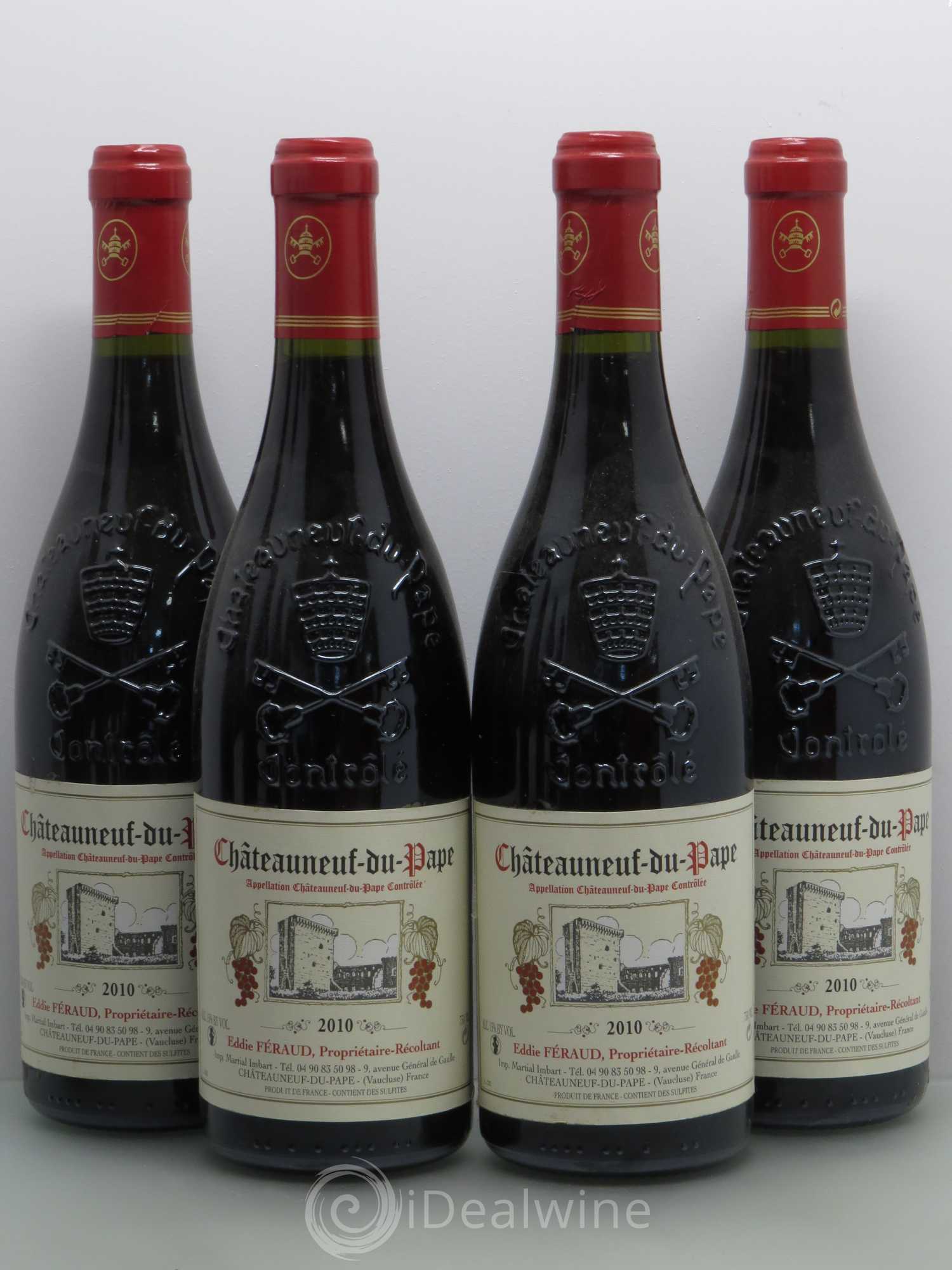 Châteauneuf-du-Pape Eddie Feraud 2010 - Lot de 4 bouteilles - 0