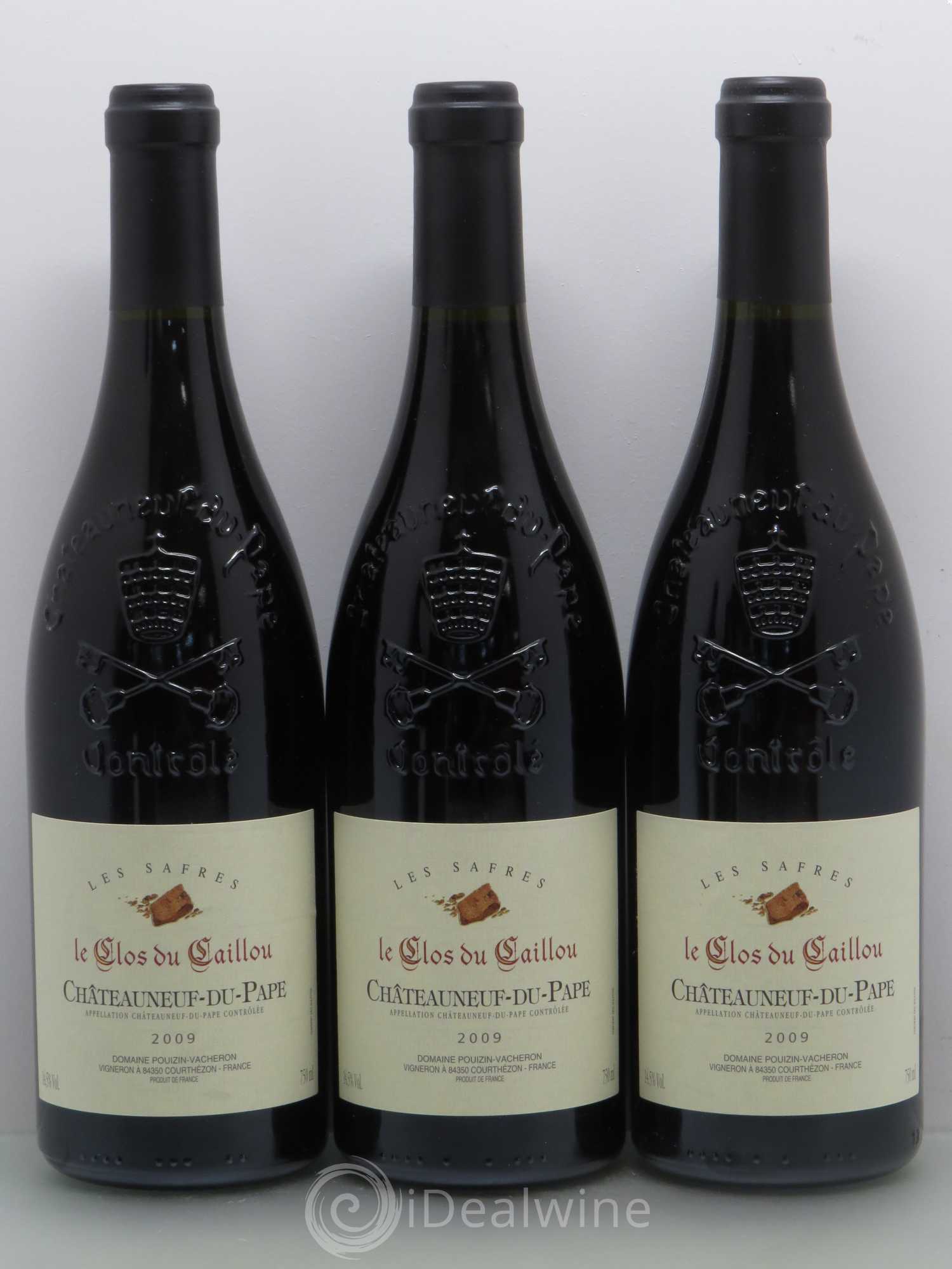 Châteauneuf-du-Pape Le Clos du Caillou Les Safres Sylvie Vacheron (sans prix de réserve) 2009 - Lot de 6 bouteilles - 1