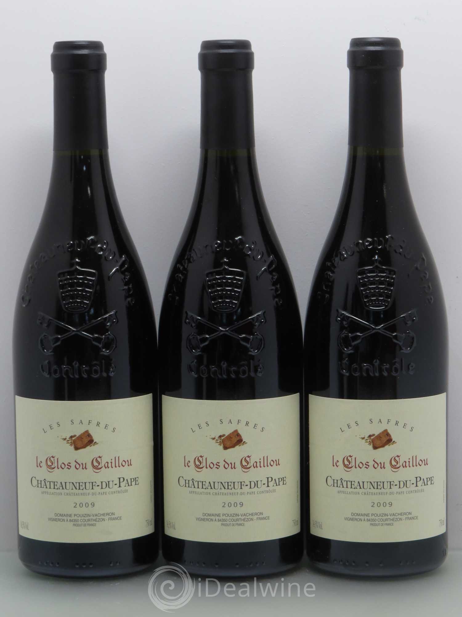 Châteauneuf-du-Pape Le Clos du Caillou Les Safres Sylvie Vacheron (sans prix de réserve) 2009 - Lot de 6 bouteilles - 2