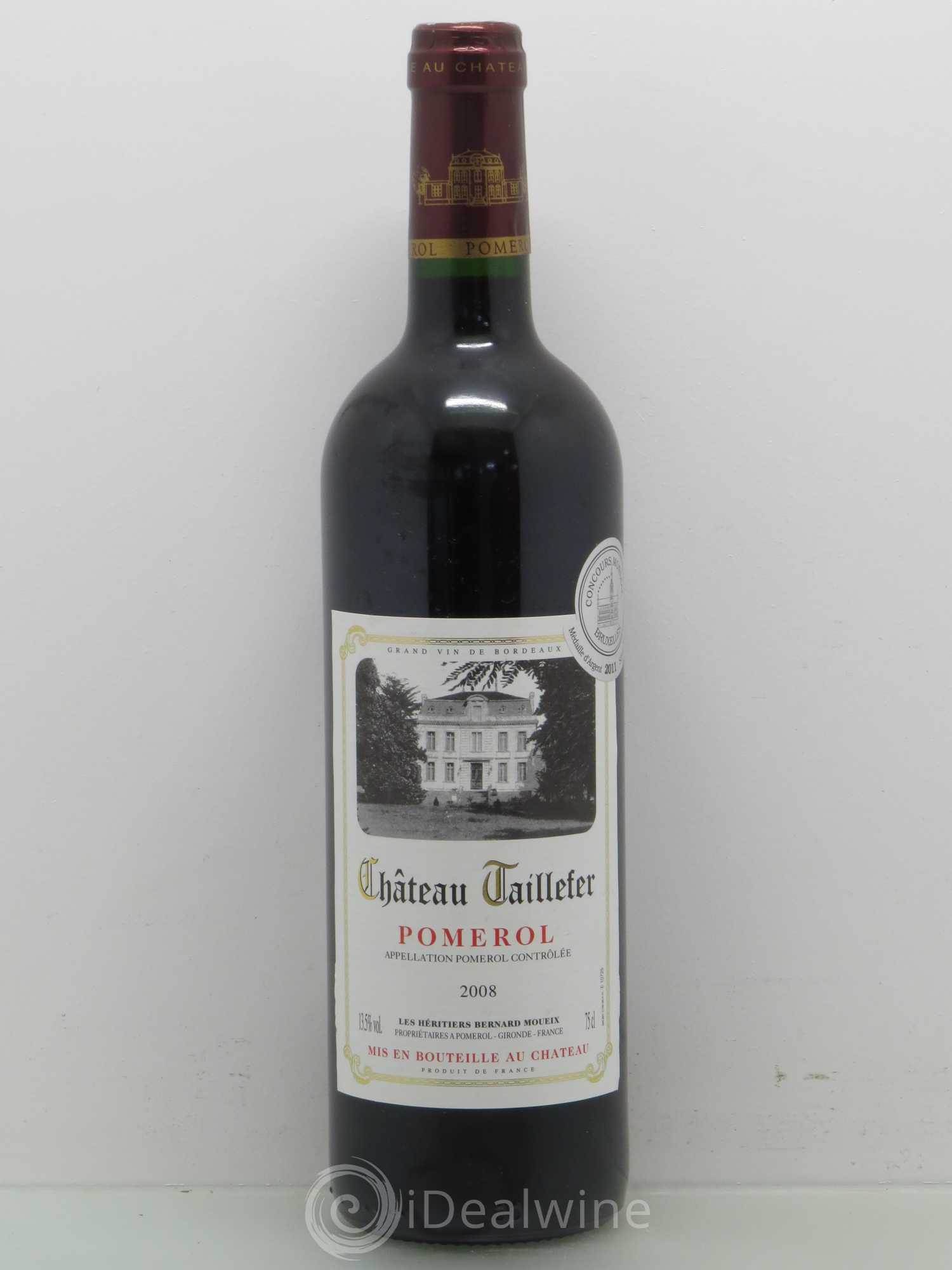 Château Taillefer 2008 - Lot de 1 bouteille - 0