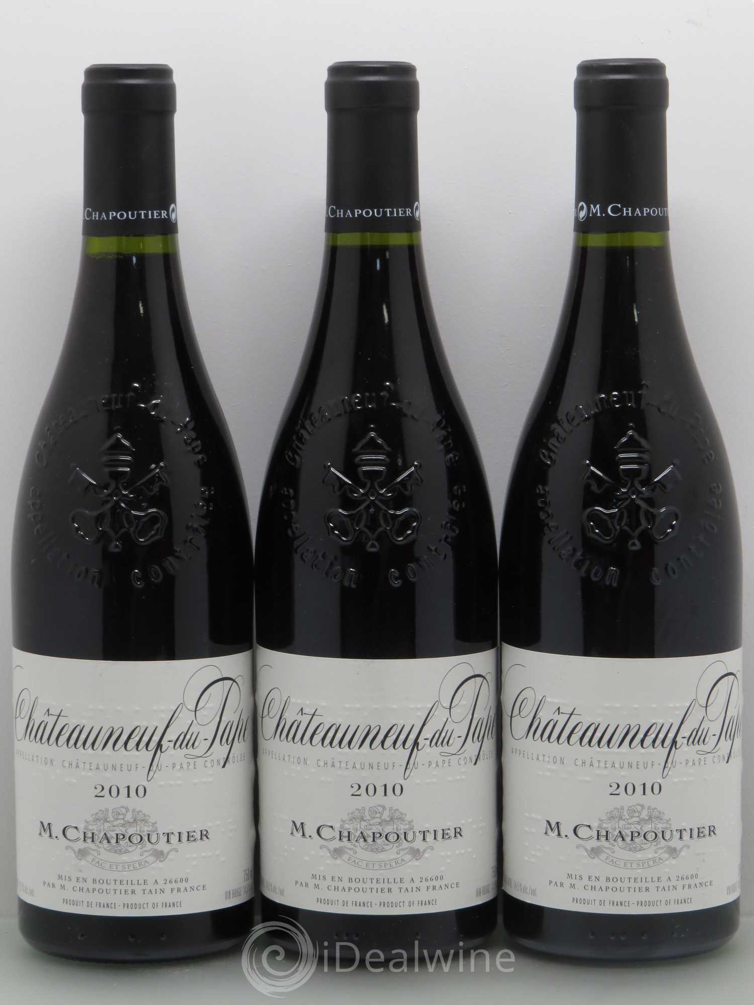 Châteauneuf-du-Pape M. Chapoutier 2010 - Lot de 5 bouteilles - 1