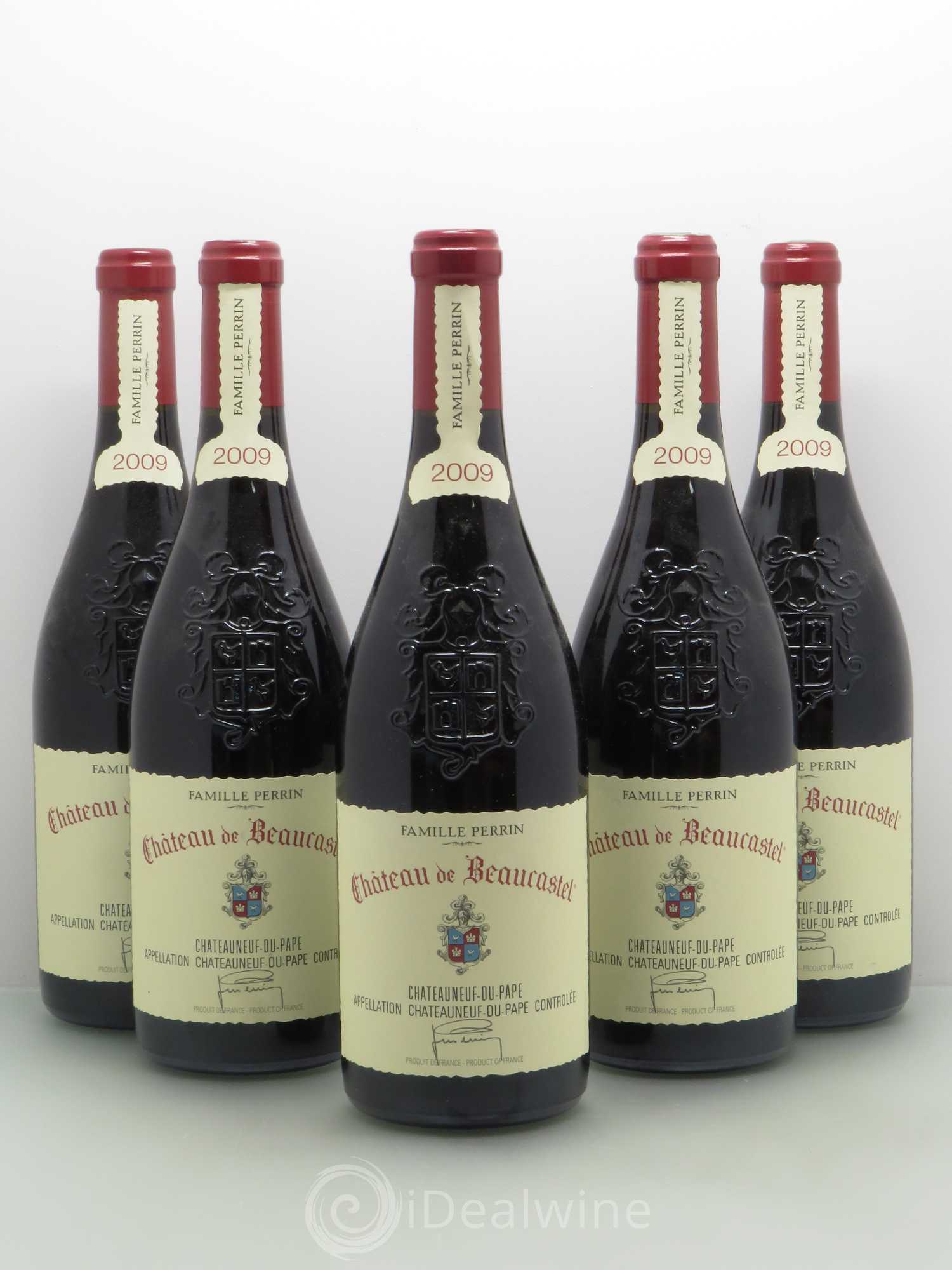 Châteauneuf-du-Pape Château de Beaucastel Famille Perrin 2009 - Lot de 5 bouteilles - 0