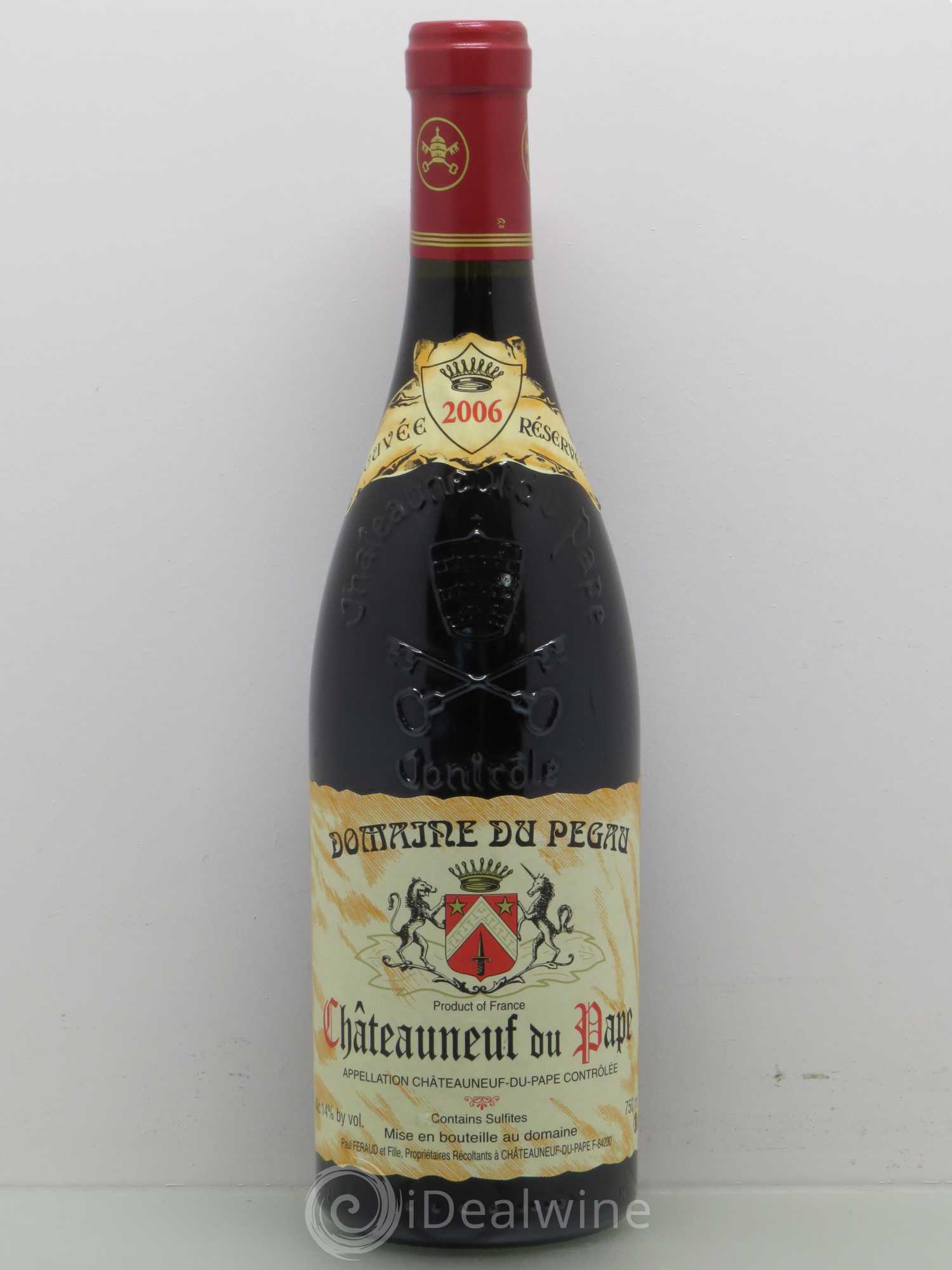 Châteauneuf-du-Pape Domaine du Pégau Cuvée Réservée Paul et Laurence Féraud 2006 - Lot de 1 bouteille - 0