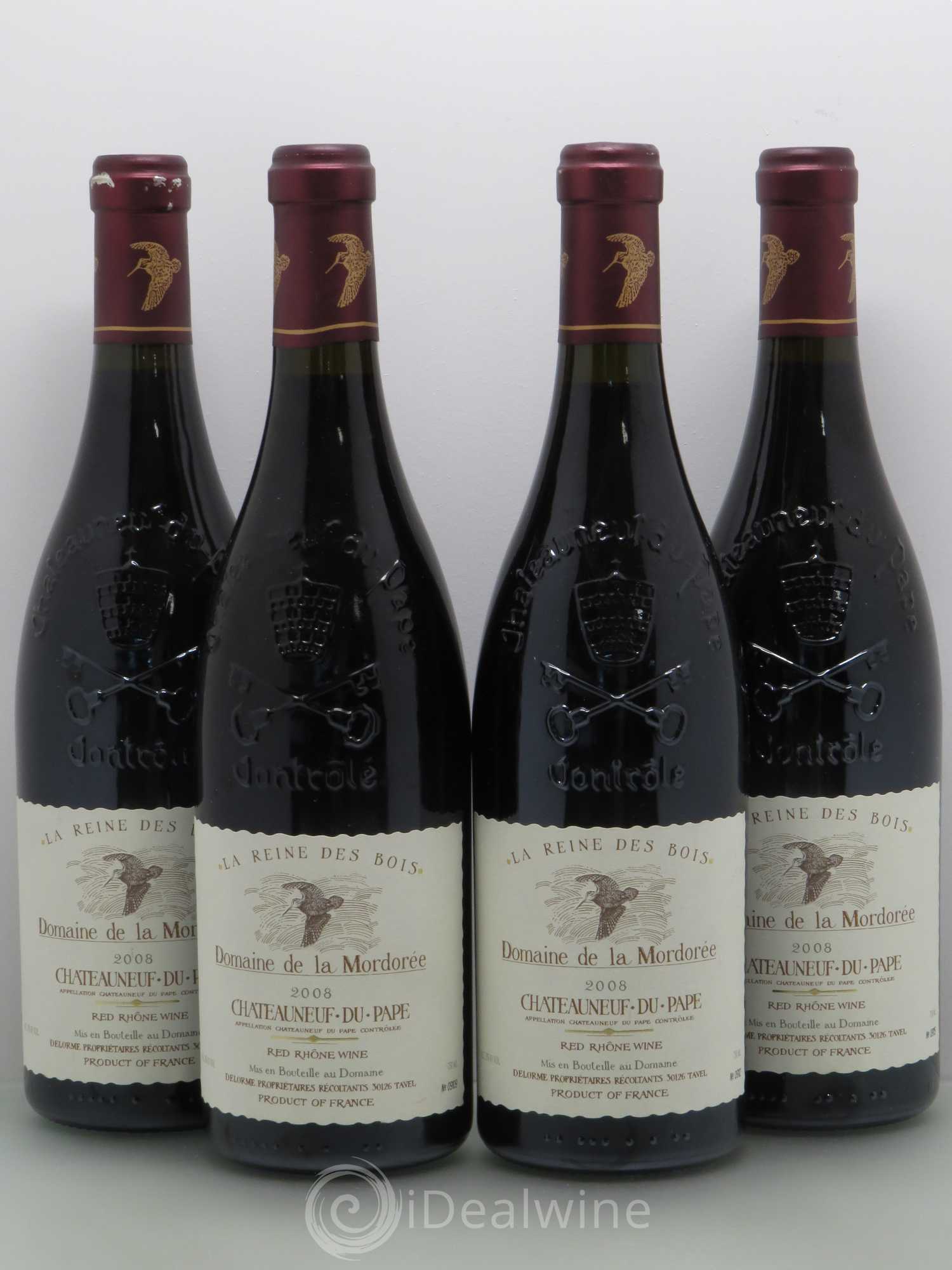 Châteauneuf-du-Pape Cuvée de la Reine des Bois La Mordorée (Domaine de) 2008 - Lot de 4 bouteilles - 0