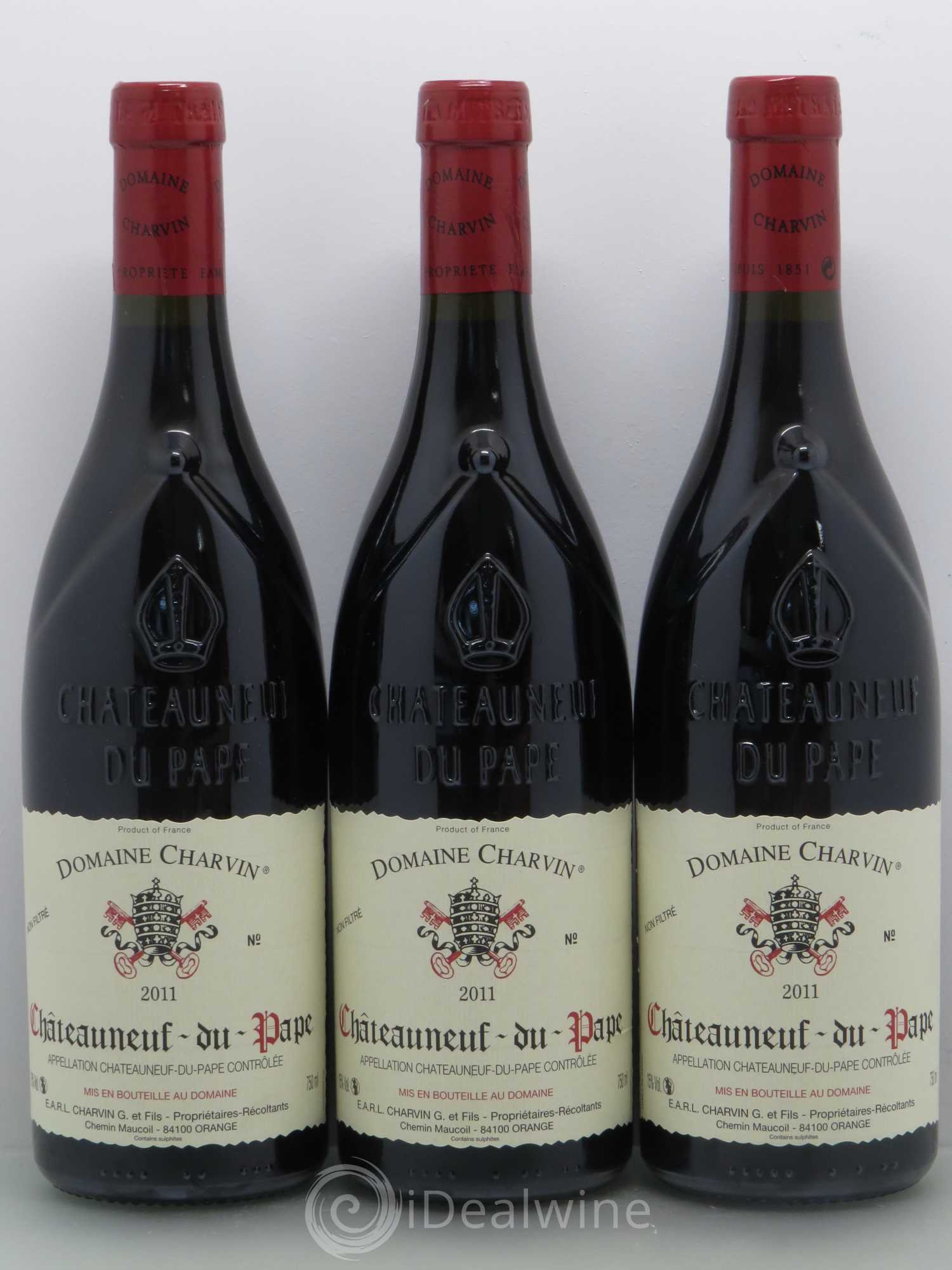Châteauneuf-du-Pape Charvin (Domaine) 2011 - Lot de 6 bouteilles - 1