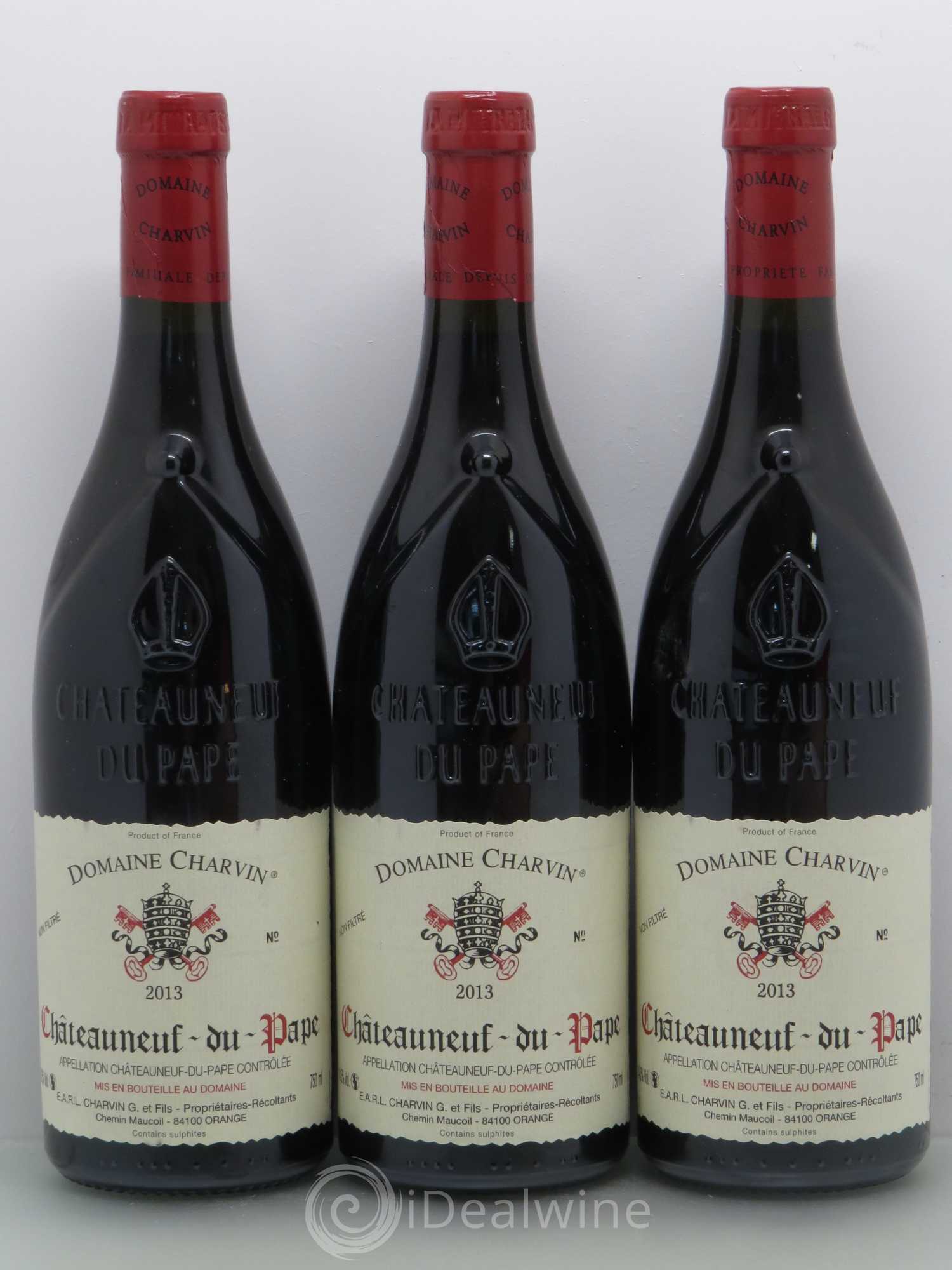 Châteauneuf-du-Pape Charvin (Domaine)  (senza prezzo di riserva) 2013 - Lotto di 6 bottiglie - 1