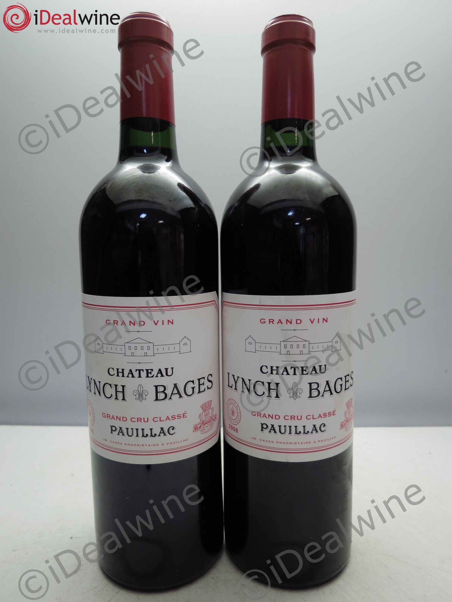 Château Lynch Bages 5ème Grand Cru Classé 2008 - Lot de 2 bouteilles - 0