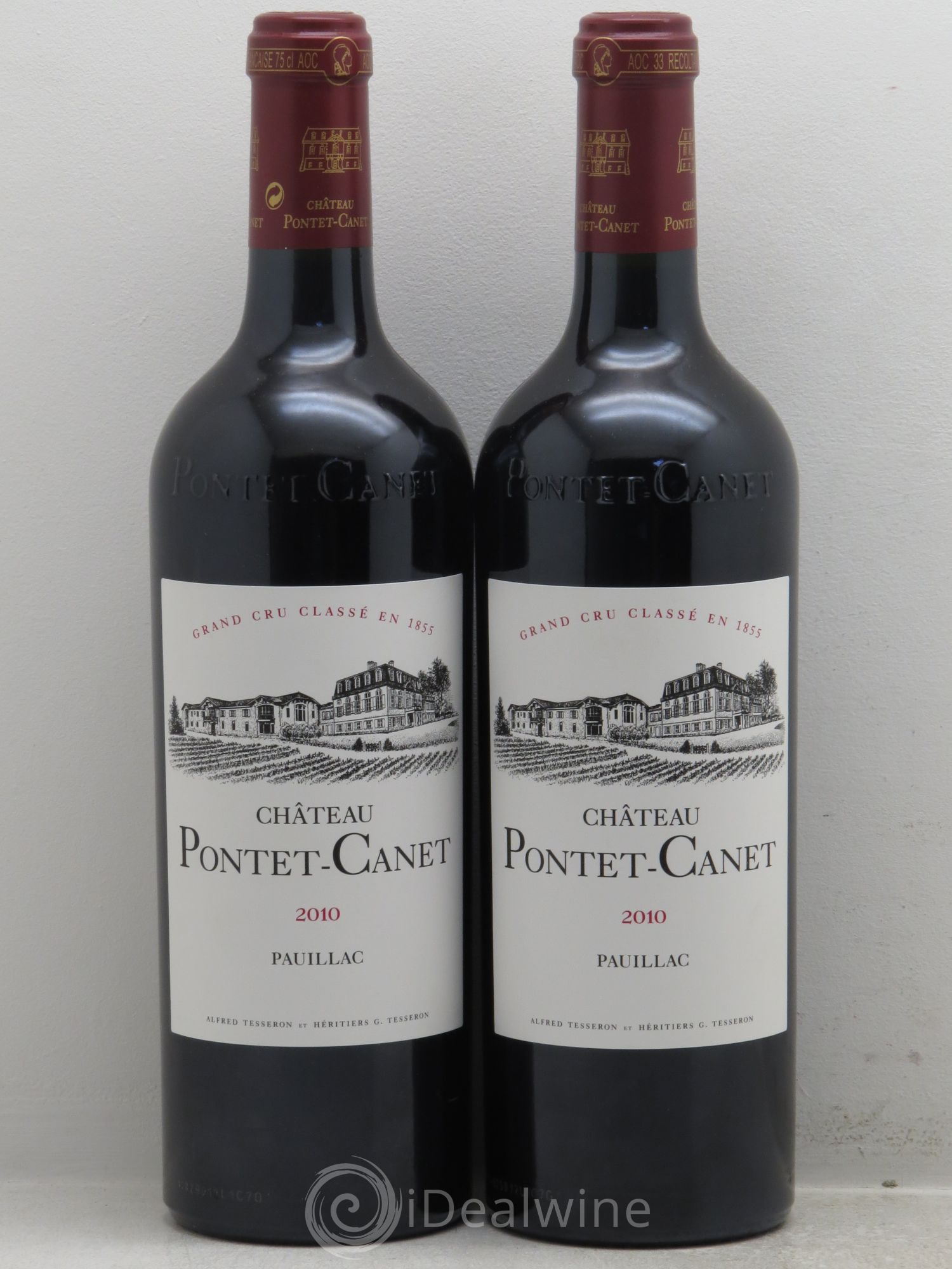 Château Pontet Canet 5ème Grand Cru Classé 2010 - Lot de 2 bouteilles - 0