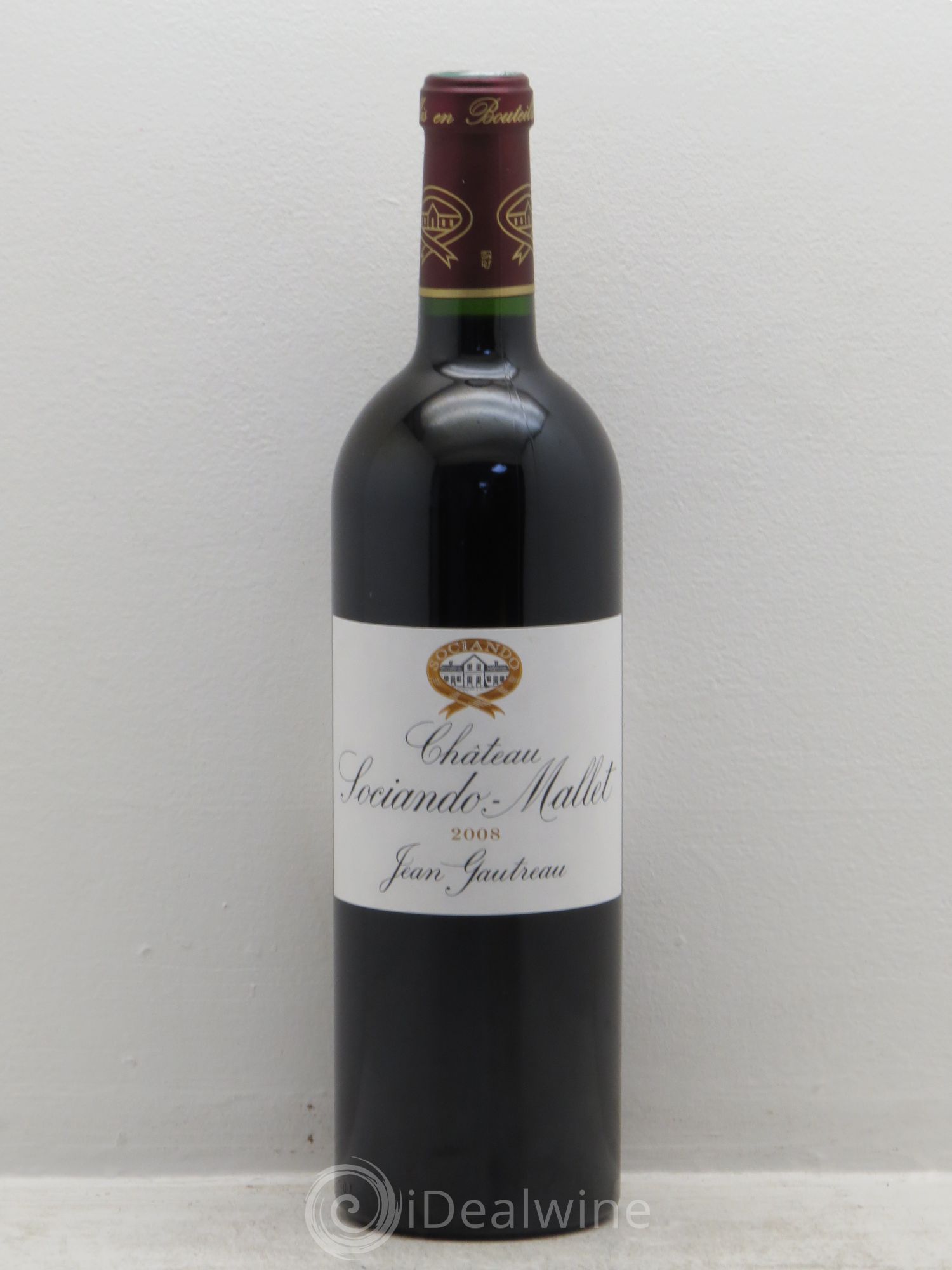 Château Sociando Mallet 2008 - Lot de 1 bouteille - 0