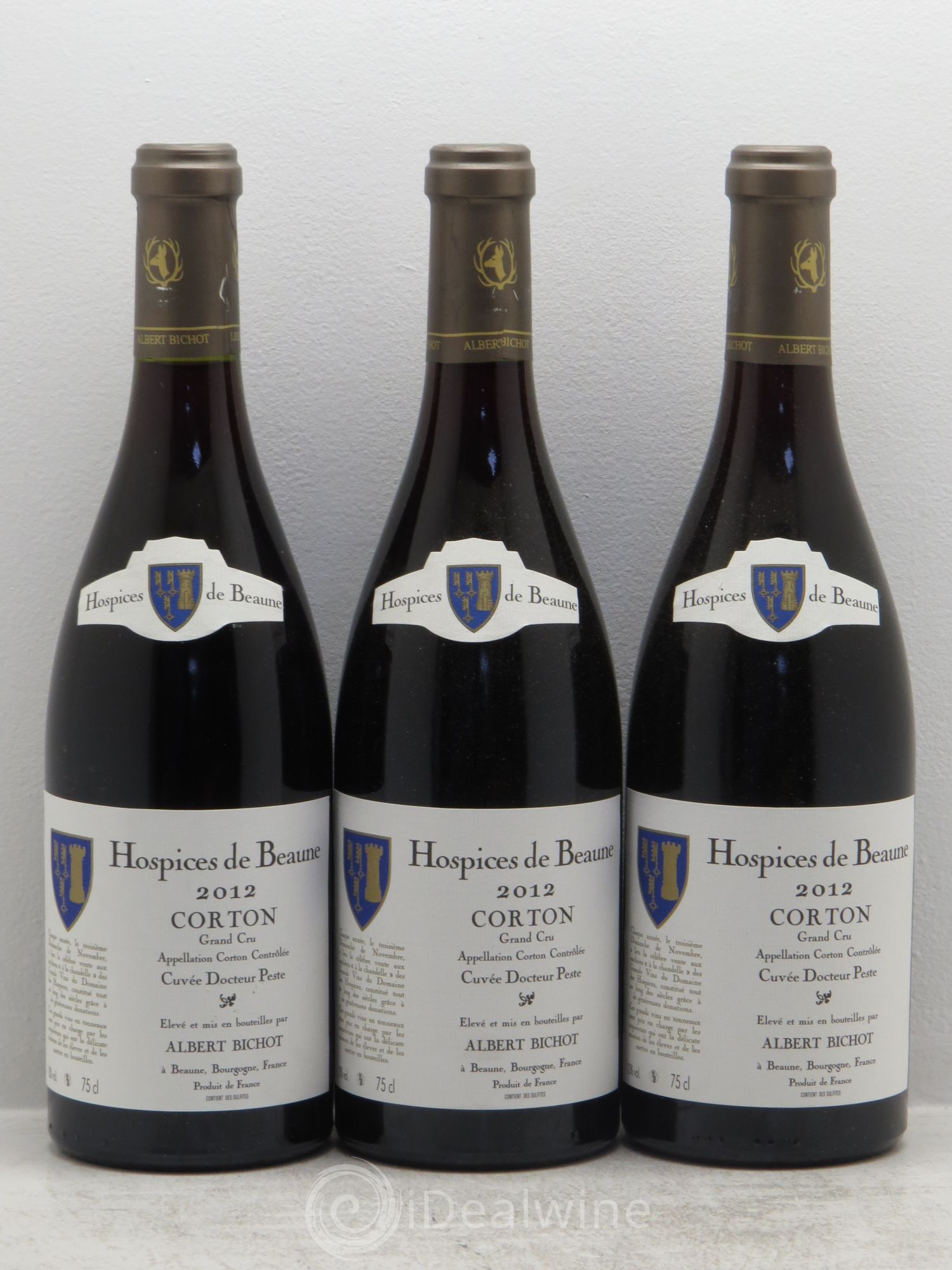 Corton Grand Cru Docteur Peste A.Bichot 2012 - Lot de 3 bouteilles - 0