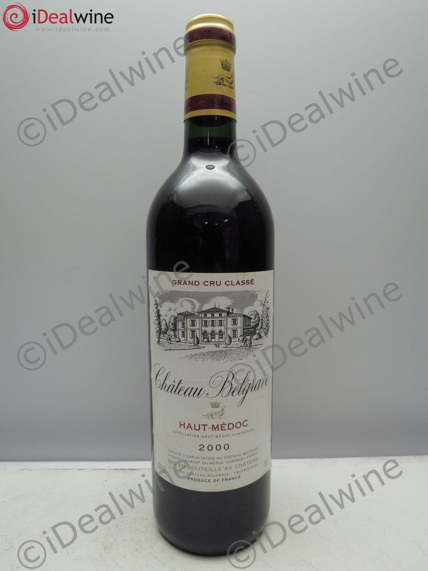 Château Belgrave 5ème Grand Cru Classé 2000 - Lot de 1 bouteille - 0