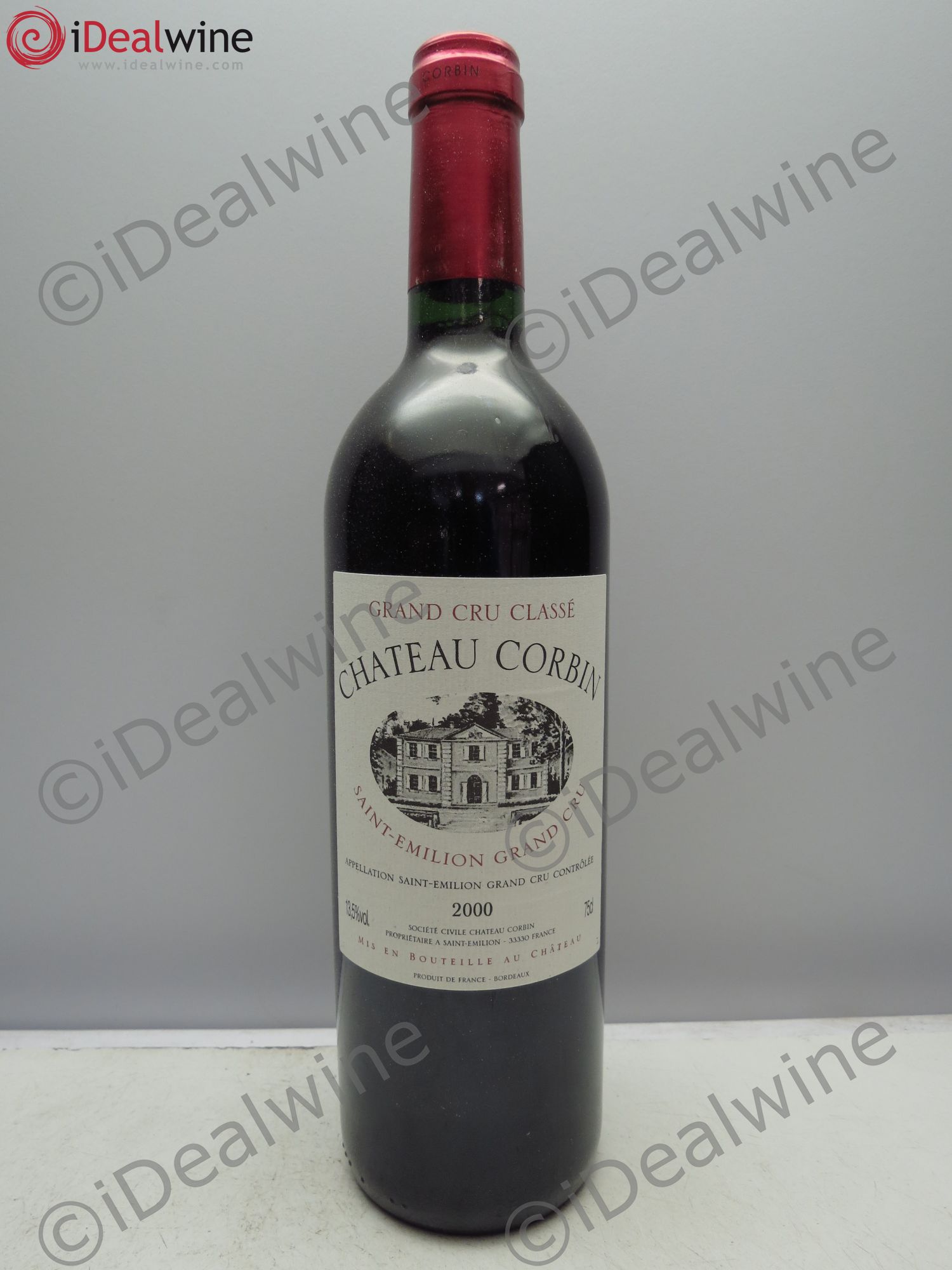 Château Corbin Grand Cru Classé 2000 - Lot de 12 bouteilles - 0