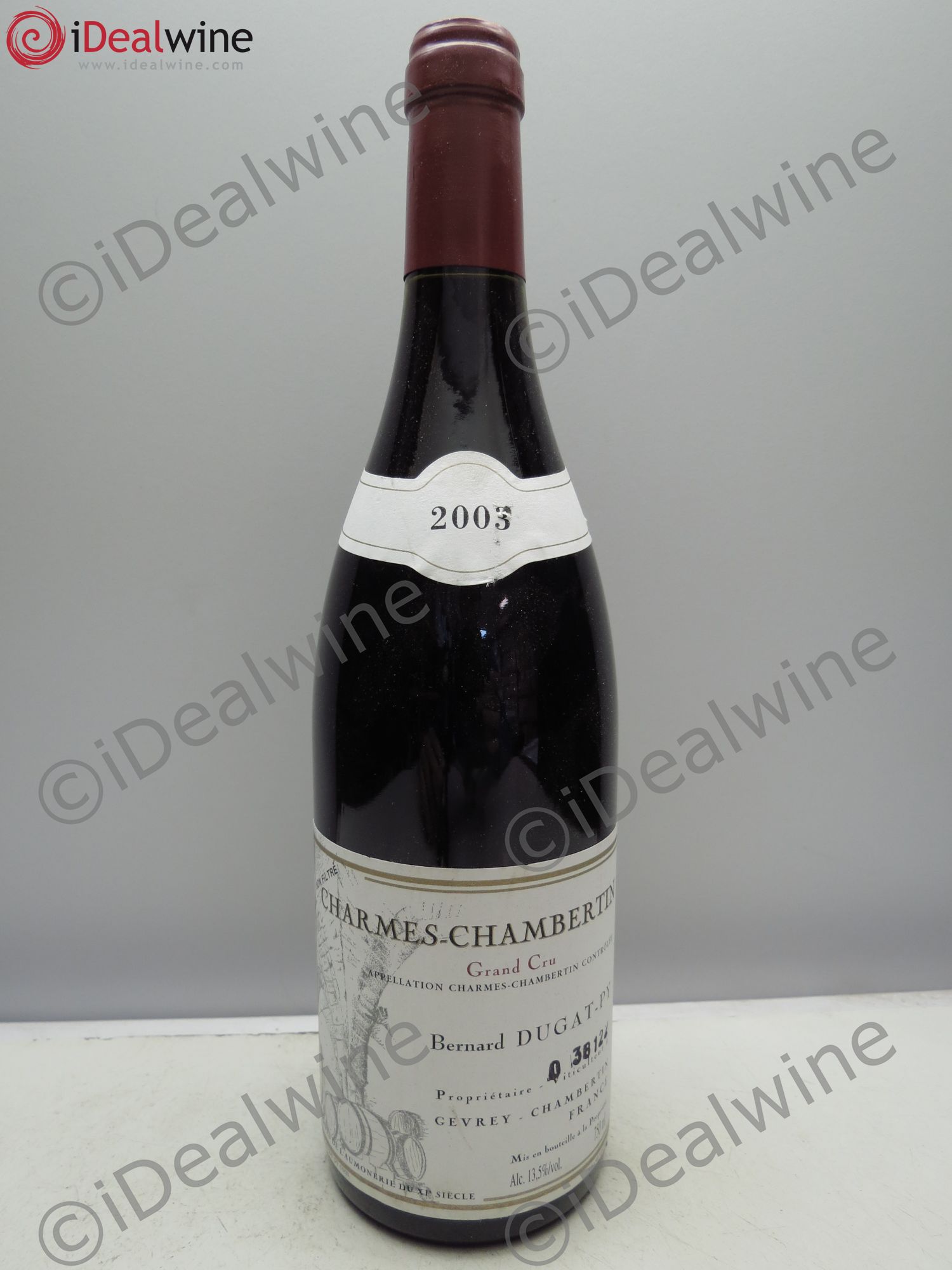 Charmes-Chambertin Grand Cru Dugat-Py (trace de tampon) 2003 - Lot de 1 bouteille - 0