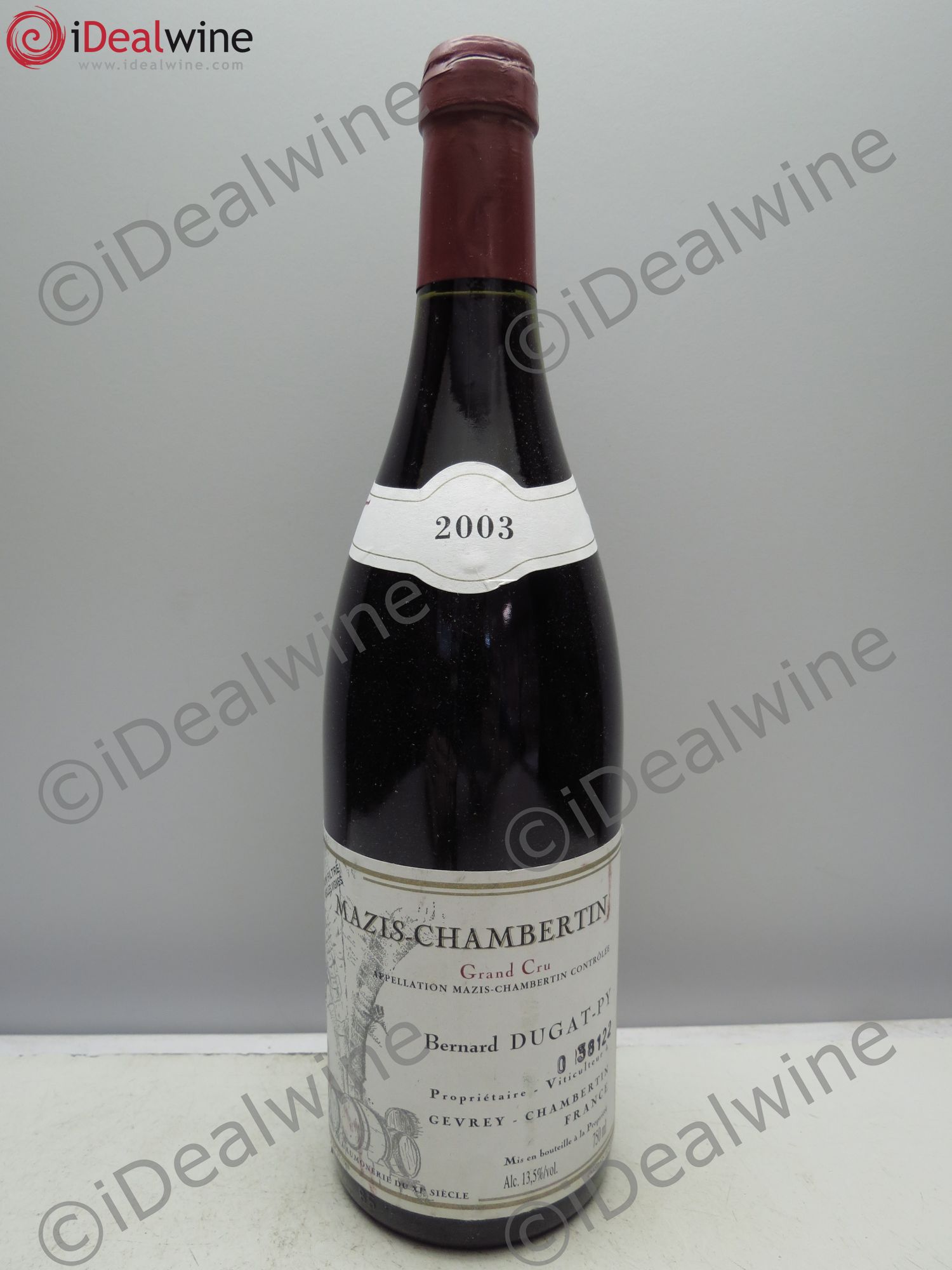 Mazis-Chambertin Grand Cru Vieilles Vignes Dugat-Py Vieilles Vignes (trace de tampon) 2003 - Posten von 1 Flasche - 0