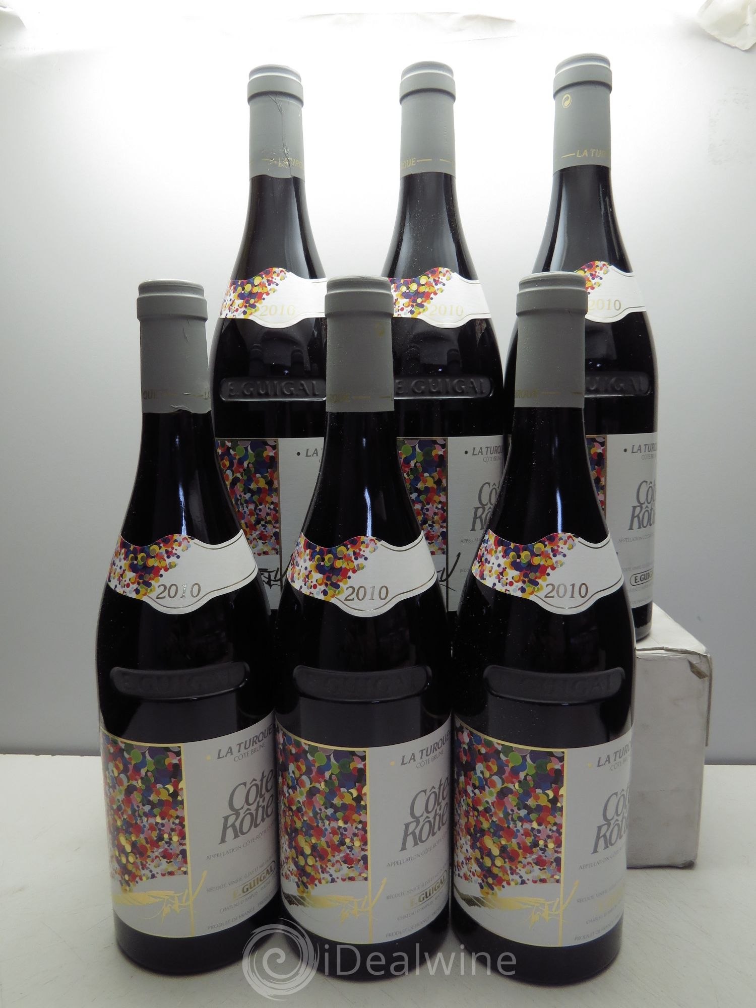 Côte-Rôtie La Turque Guigal CBO sans couvercle 2010 - Lot de 6 bouteilles - 0