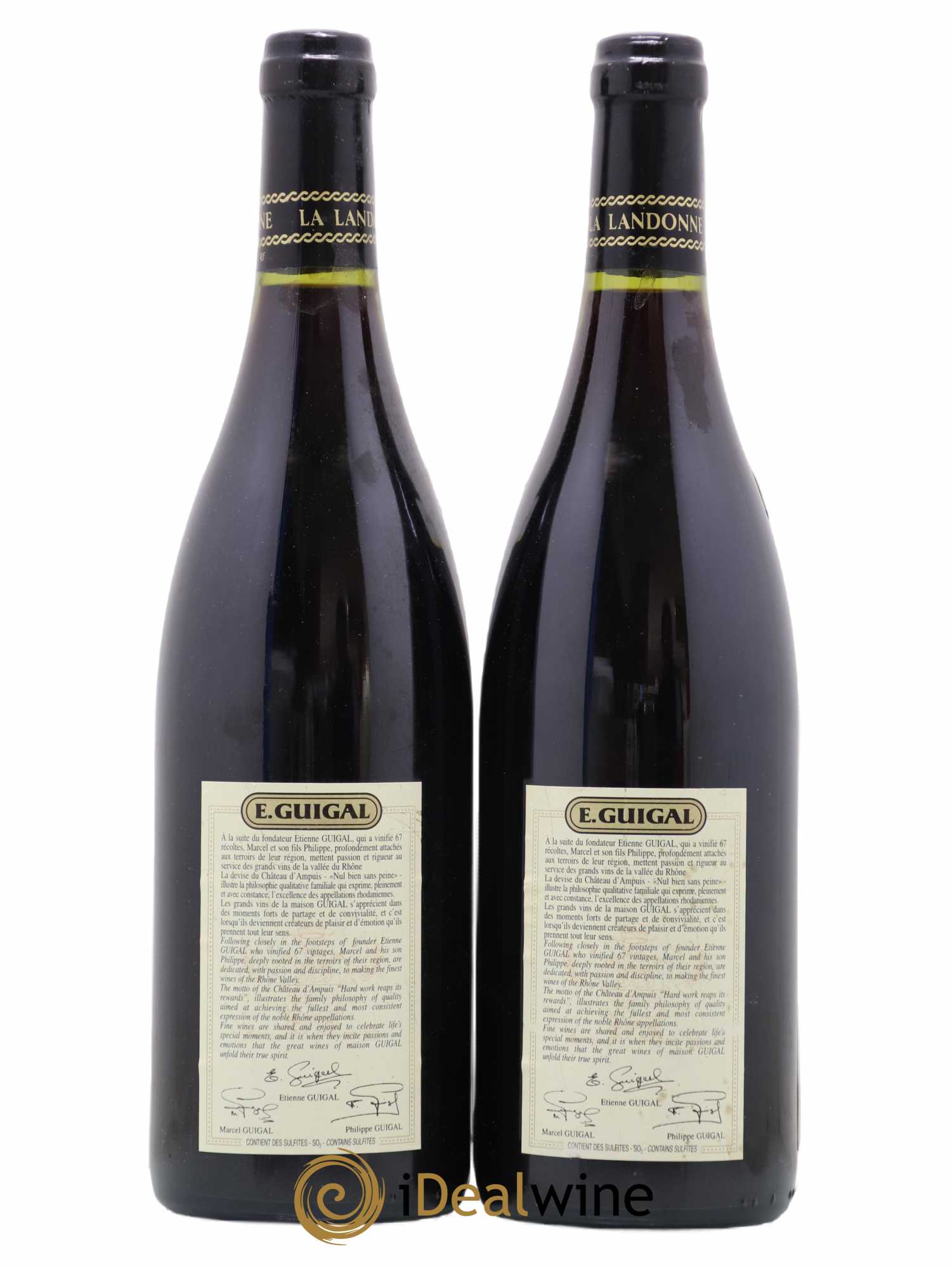 Côte-Rôtie La Landonne Guigal 2001 - Lot de 2 bouteilles - 1