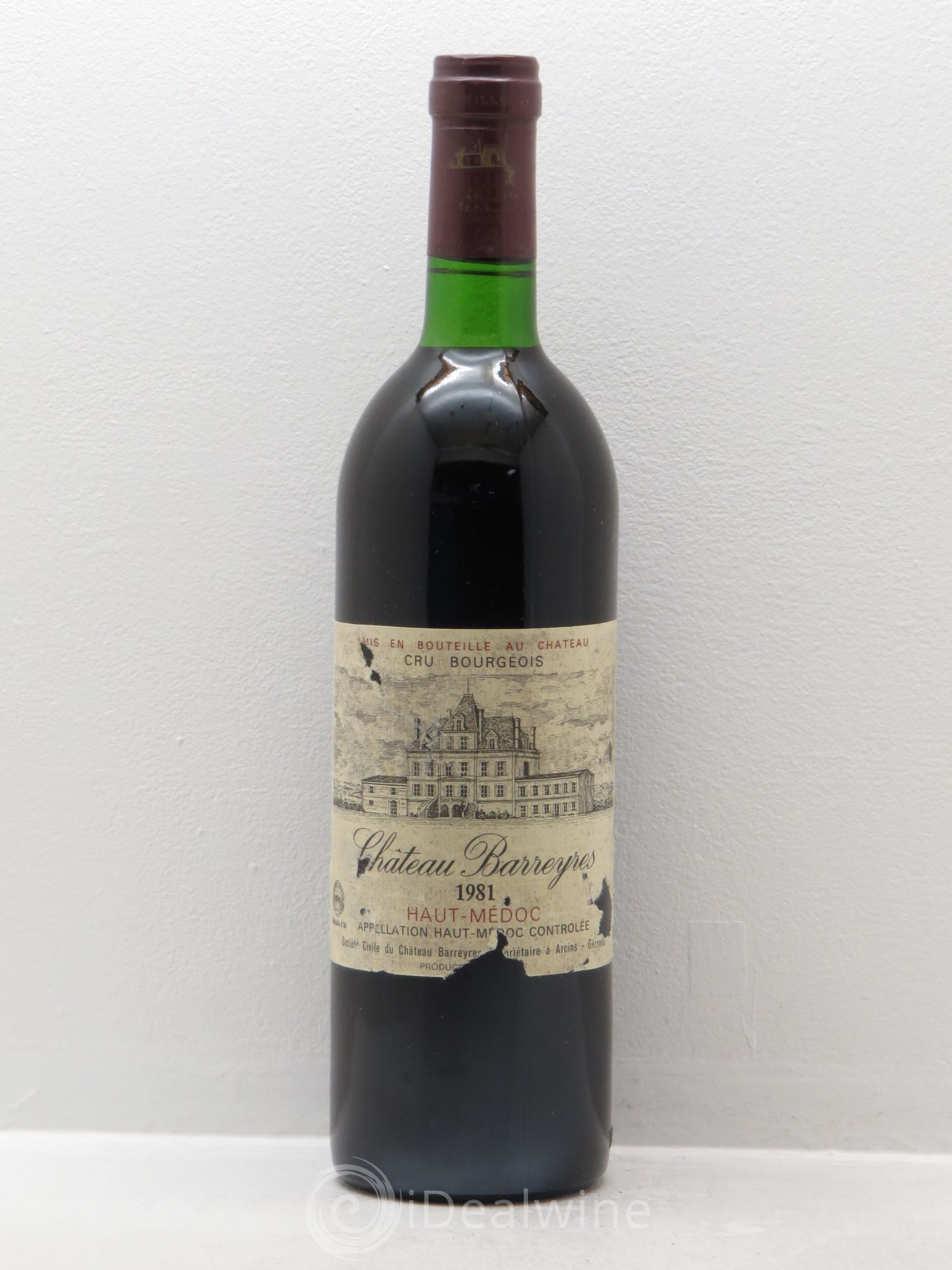 Château Barreyres Cru Bourgeois (sans prix de réserve) 1981 - Lot de 1 bouteille - 0
