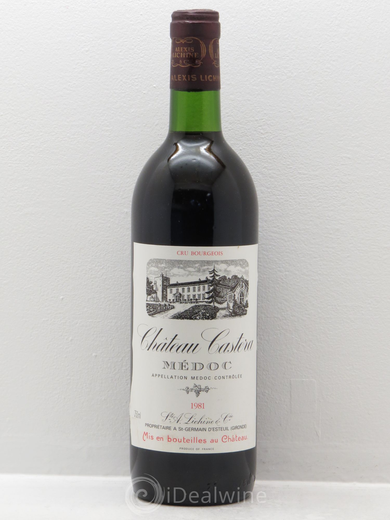 Château Castera Cru Bourgeois (sans prix de réserve) 1981 - Lot de 1 bouteille - 0
