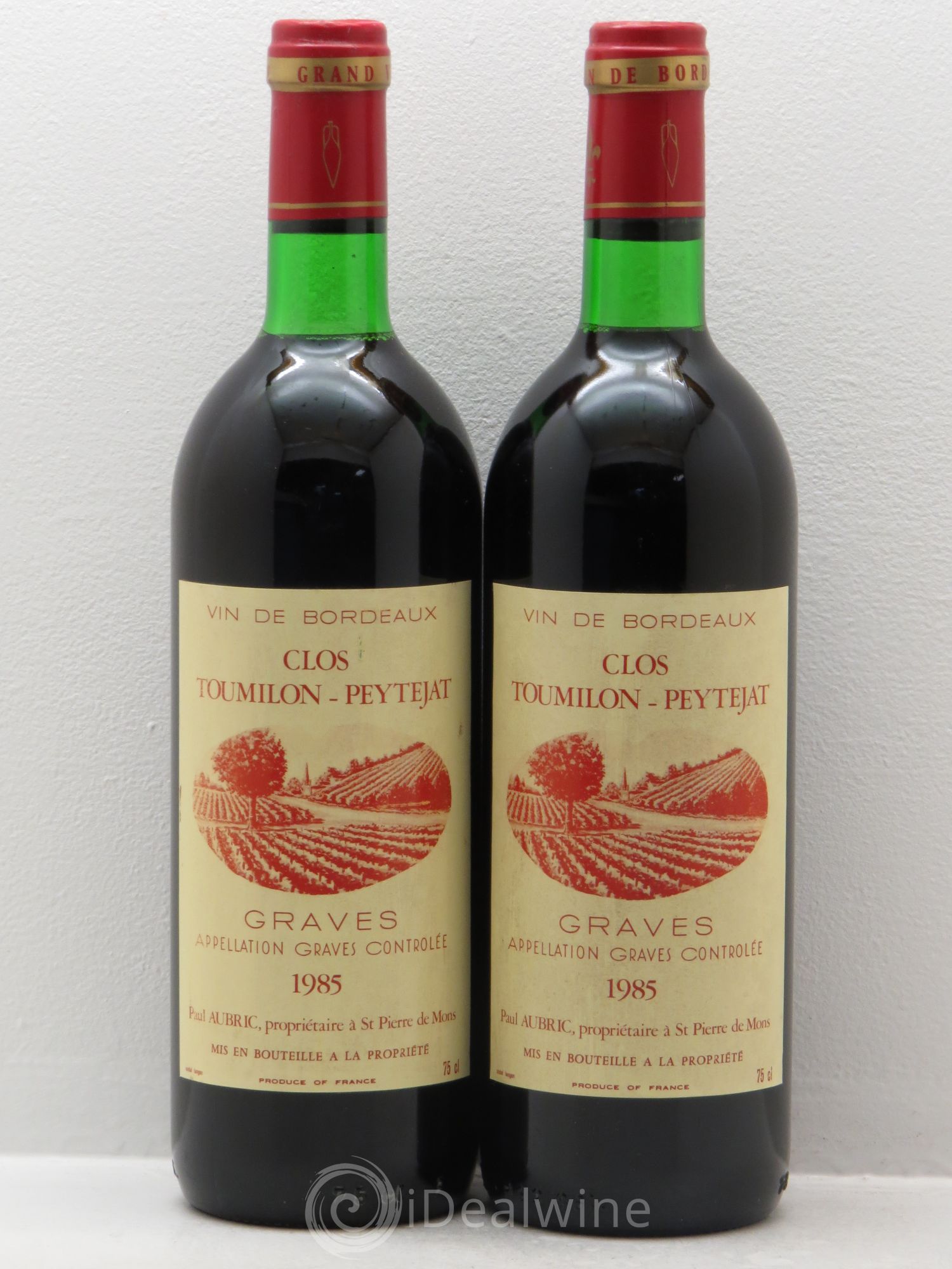 Graves Clos Toumilon-Peytejat (sans prix de réserve) 1985 - Posten von 2 Flaschen - 0