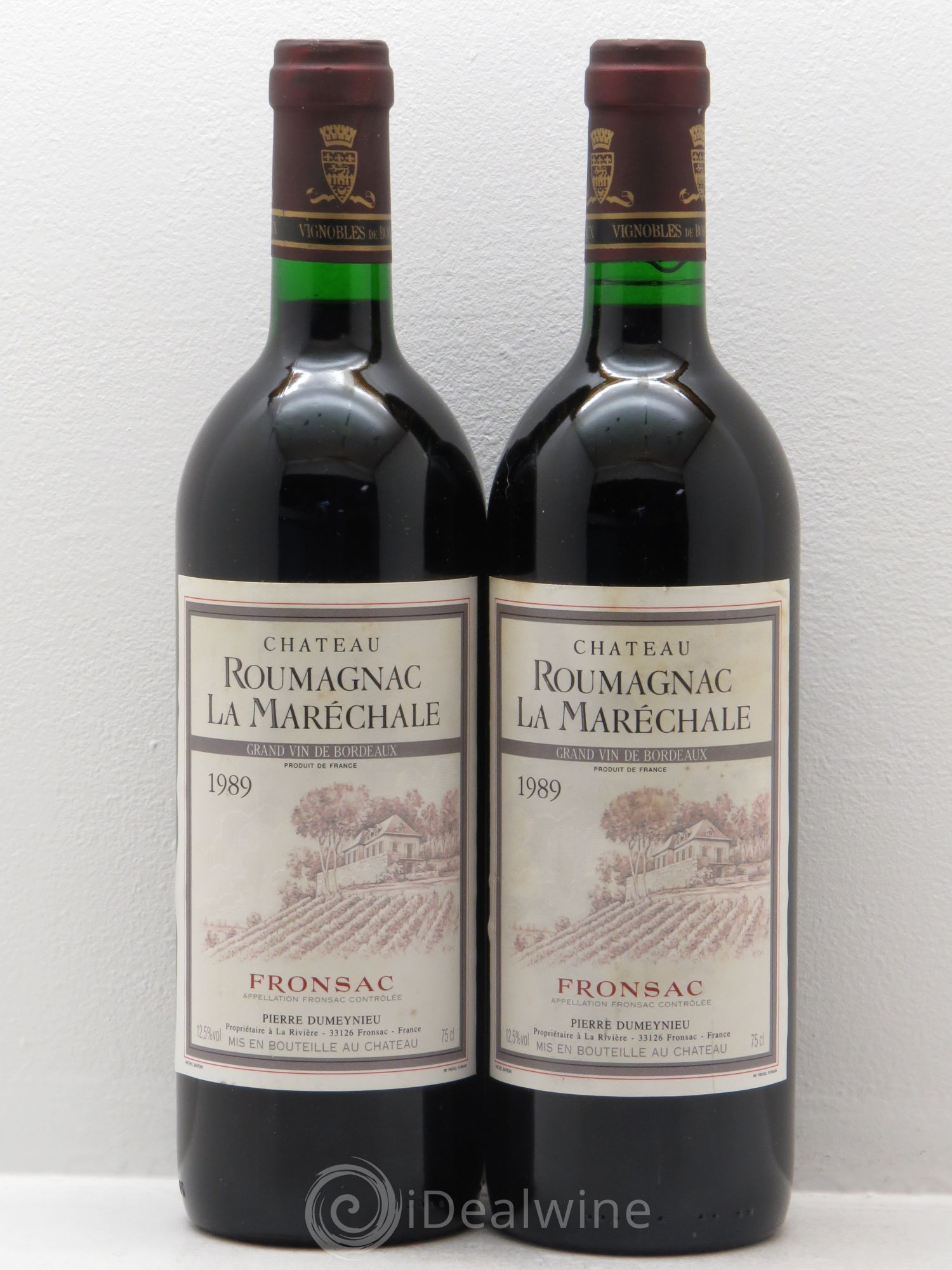 Fronsac Château Roumagnac .La Maréchale (sans prix de réserve) 1989 - Posten von 2 Flaschen - 0