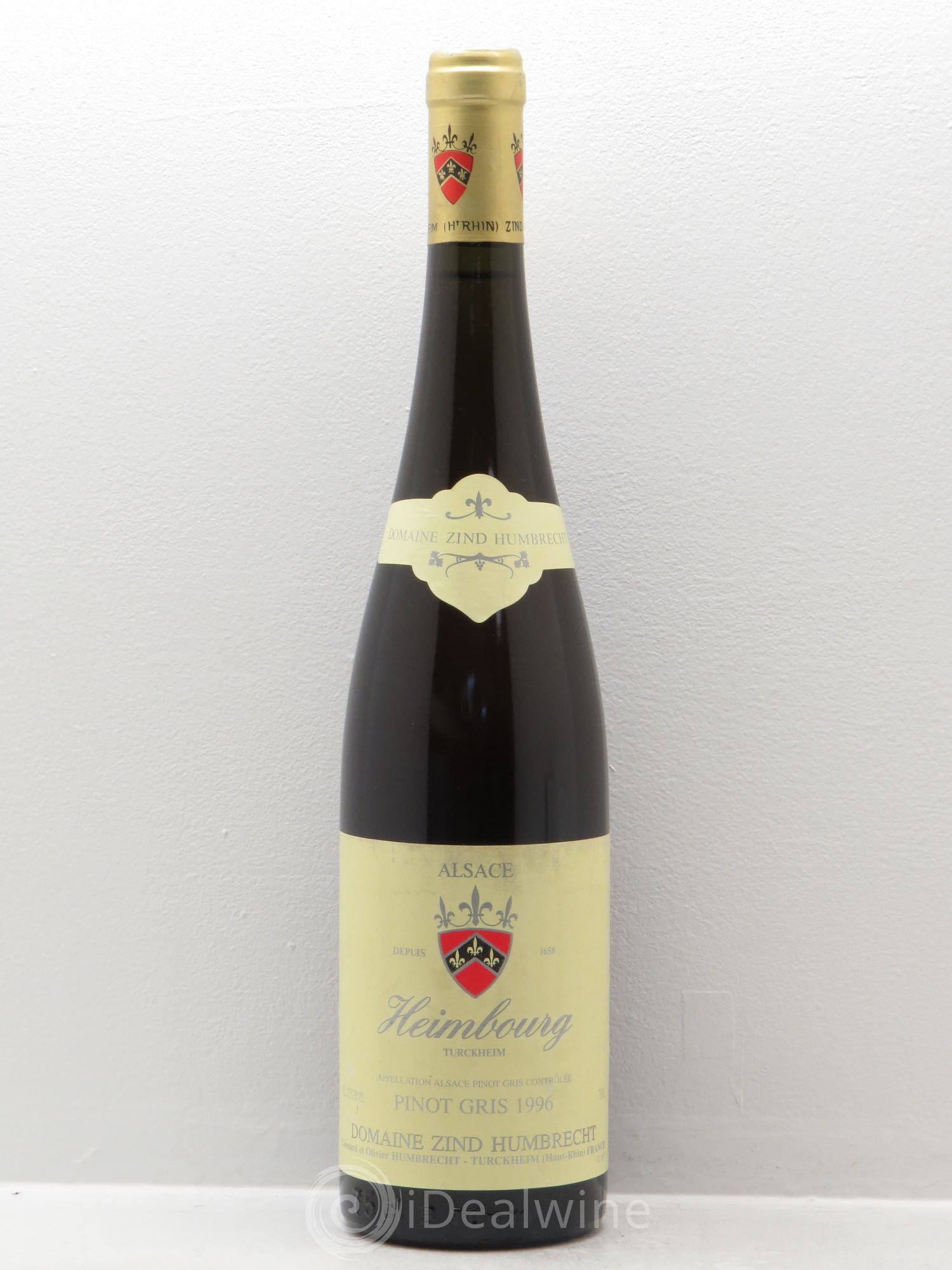 Alsace Pinot Gris Heimbourg Zind-Humbrecht (Domaine) (sans prix de réserve) 1996 - Lot de 1 bouteille - 0