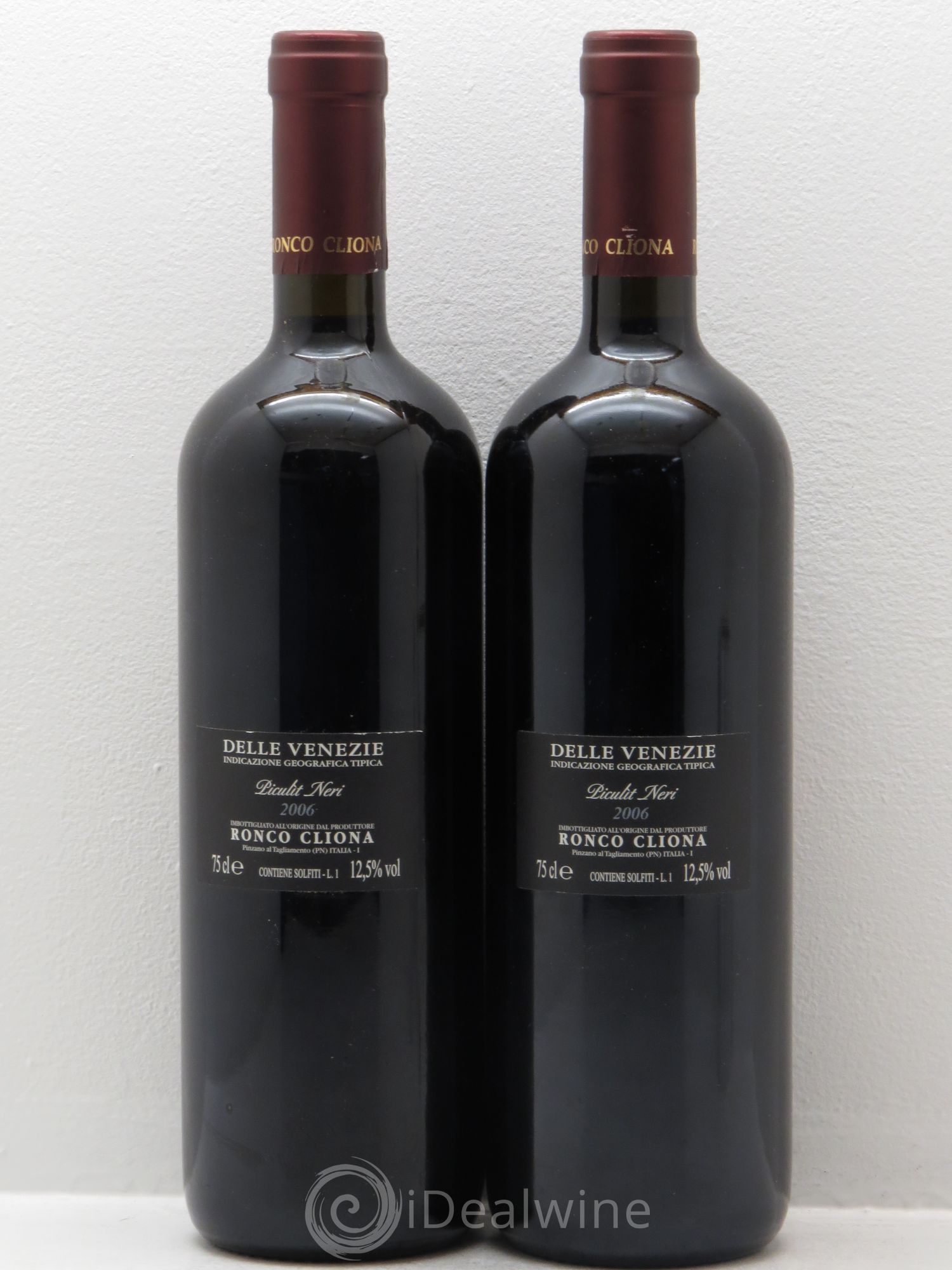Italie Piculit Neri Ronco Cliona (sans prix de réserve) 2006 - Posten von 2 Flaschen - 1