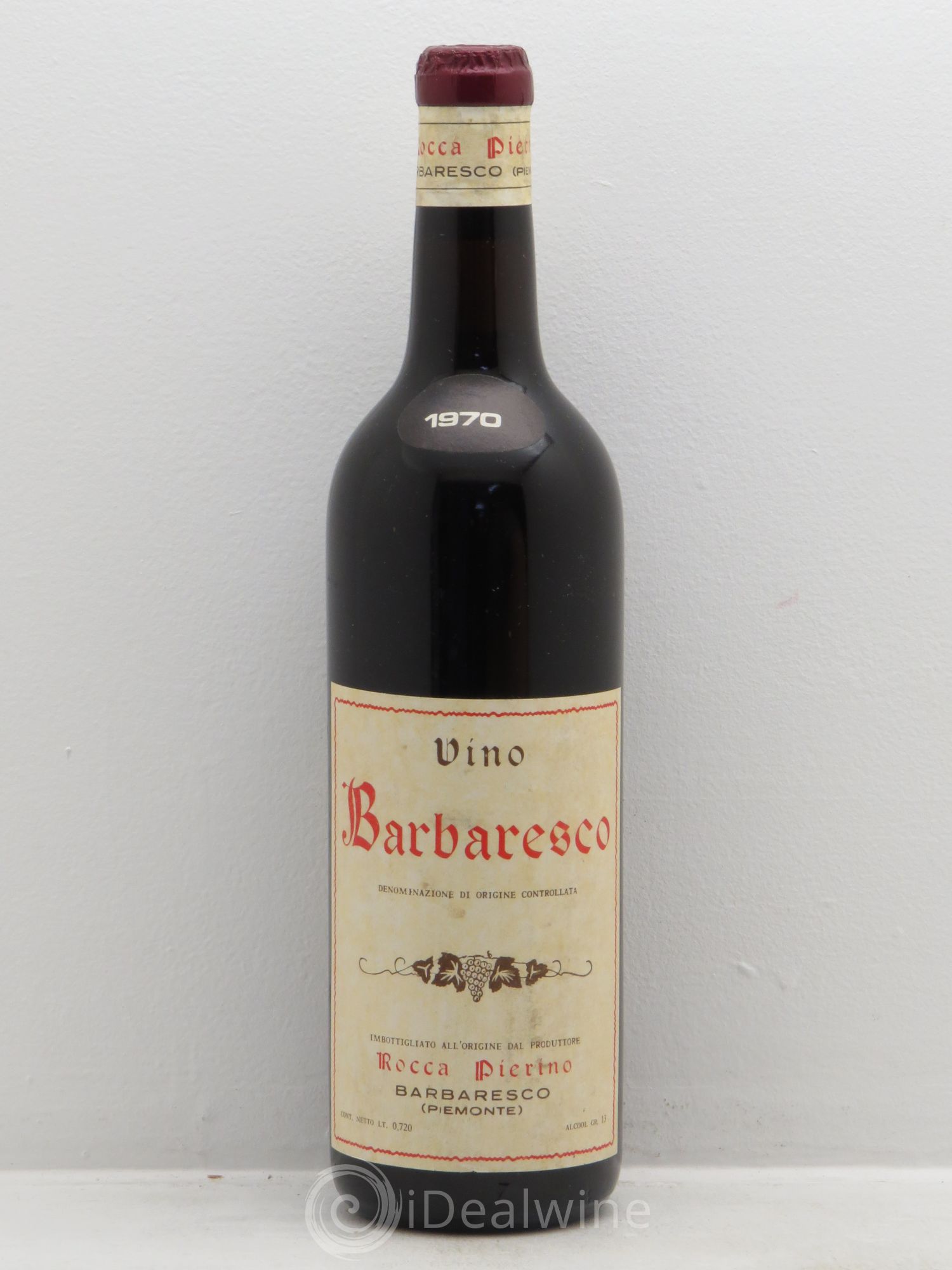 Barbaresco DOCG Rocca Pierino Piémont (sans prix de réserve) 1970 - Posten von 1 Flasche - 0