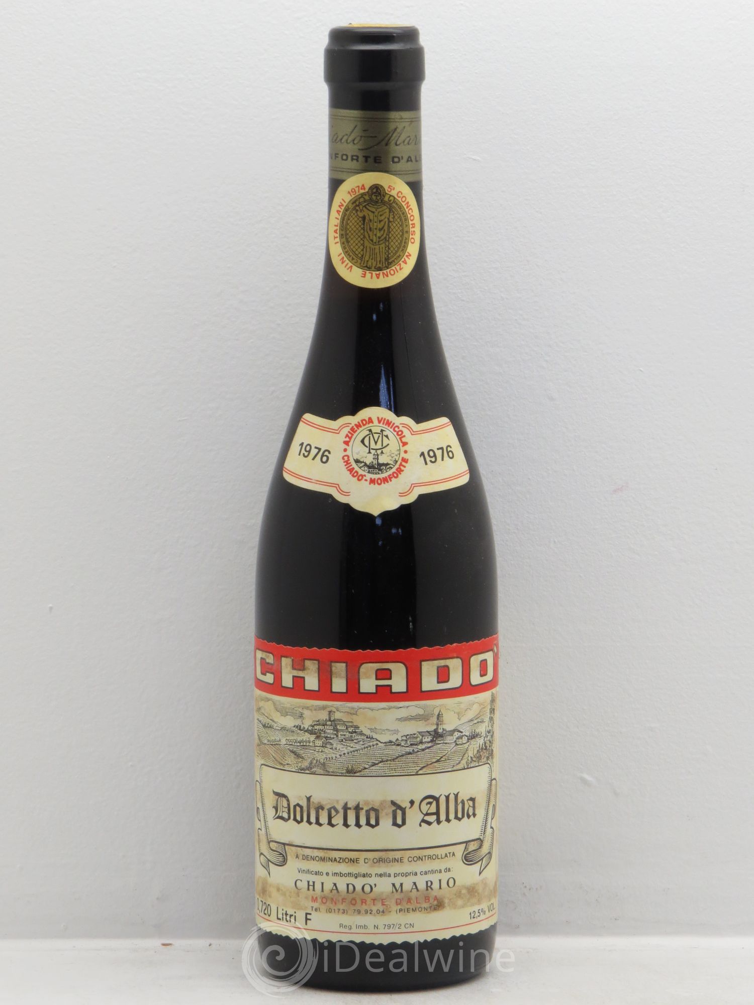 Dolcetto d'Alba DOC Chiado Mario Piémont (sans prix de réserve) 1976 - Posten von 1 Flasche - 0