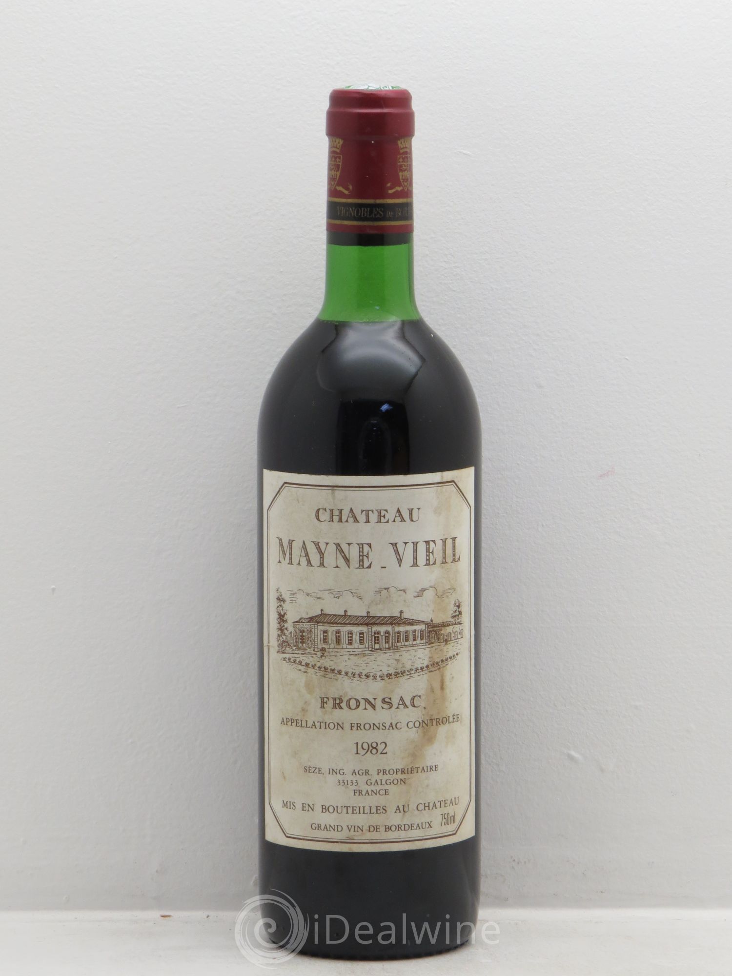 Fronsac Château Mayne Vieil (sans prix de réserve) 1982 - Posten von 1 Flasche - 0