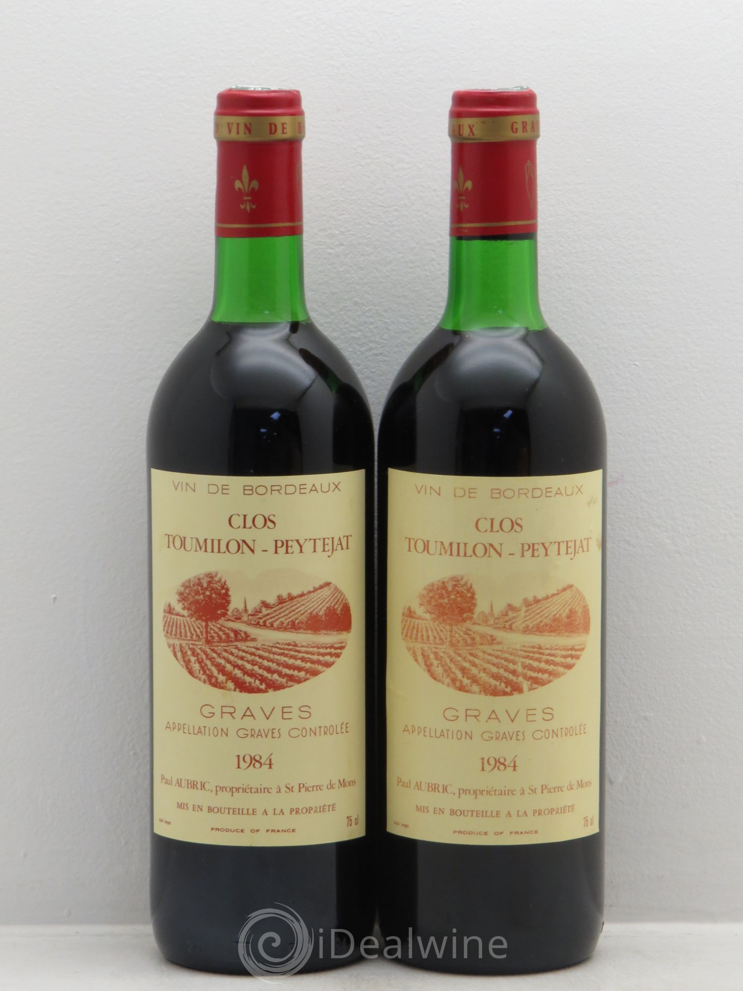 Graves Clos Toumilon Peytejat (sans prix de réserve) 1984 - Posten von 2 Flaschen - 0