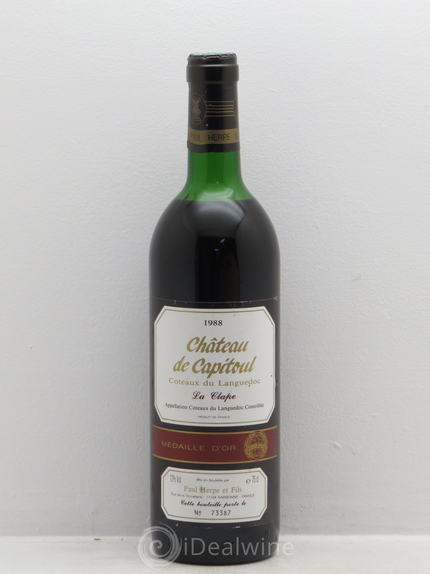 Coteaux du Languedoc Château du Capitoul La Clape (sans prix de réserve) 1988 - Posten von 1 Flasche - 0