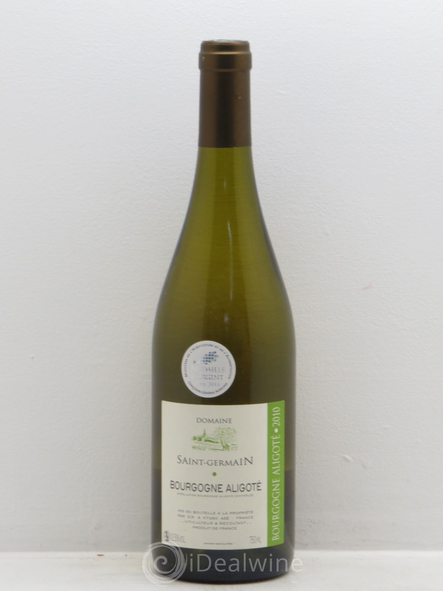 Bourgogne Aligoté Domaine Saint Germain (sans prix de réserve) 2010 - Posten von 1 Flasche - 0