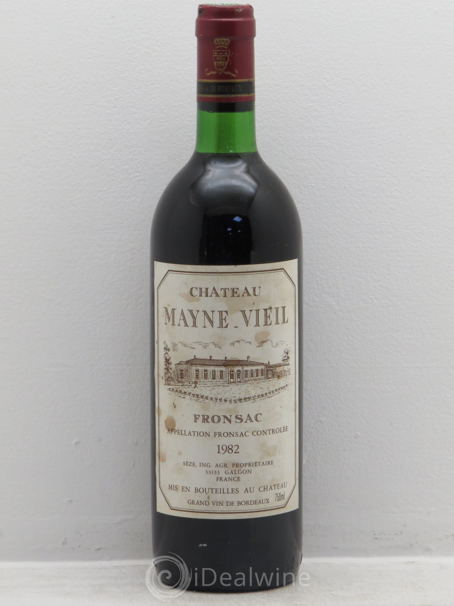 Fronsac Château Mayne Vieil (sans prix de réserve) 1982 - Posten von 1 Flasche - 0