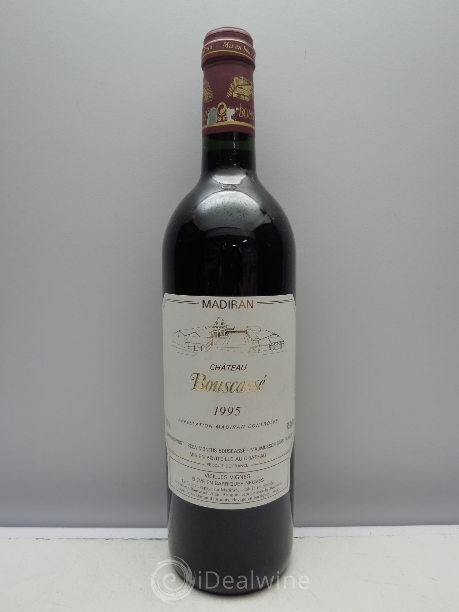 Madiran Vieilles Vignes Château Bouscassé - Alain Brumont 1995 - Lot de 1 bouteille - 0