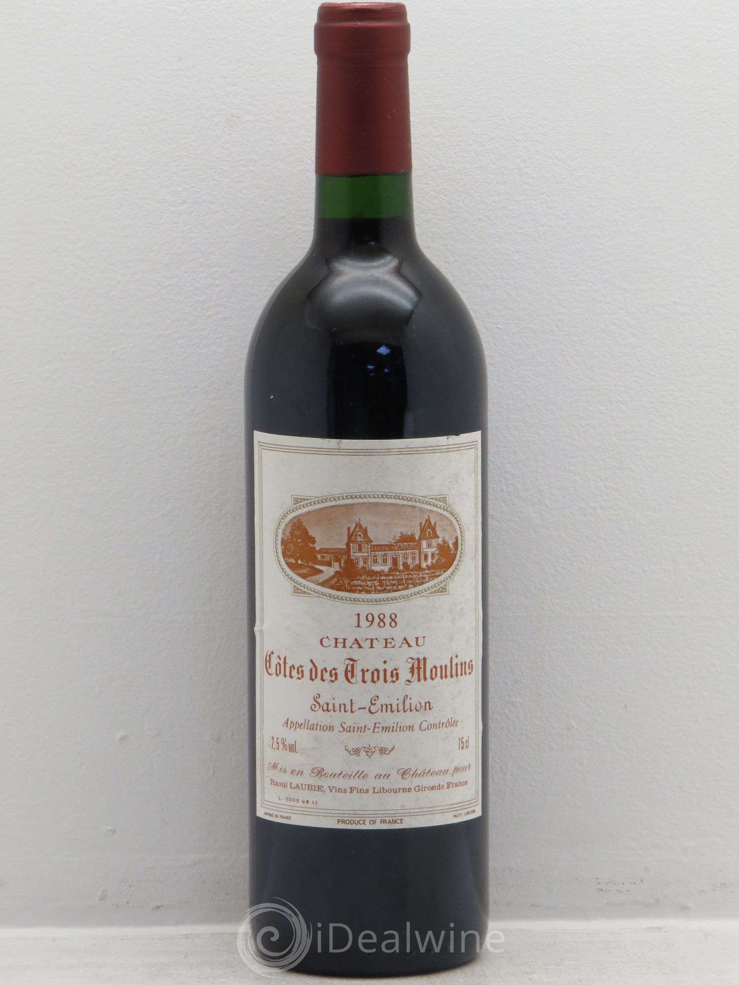 Saint-Émilion Château Trois Moulins (sans prix de réserve) 1988 - Posten von 1 Flasche - 0