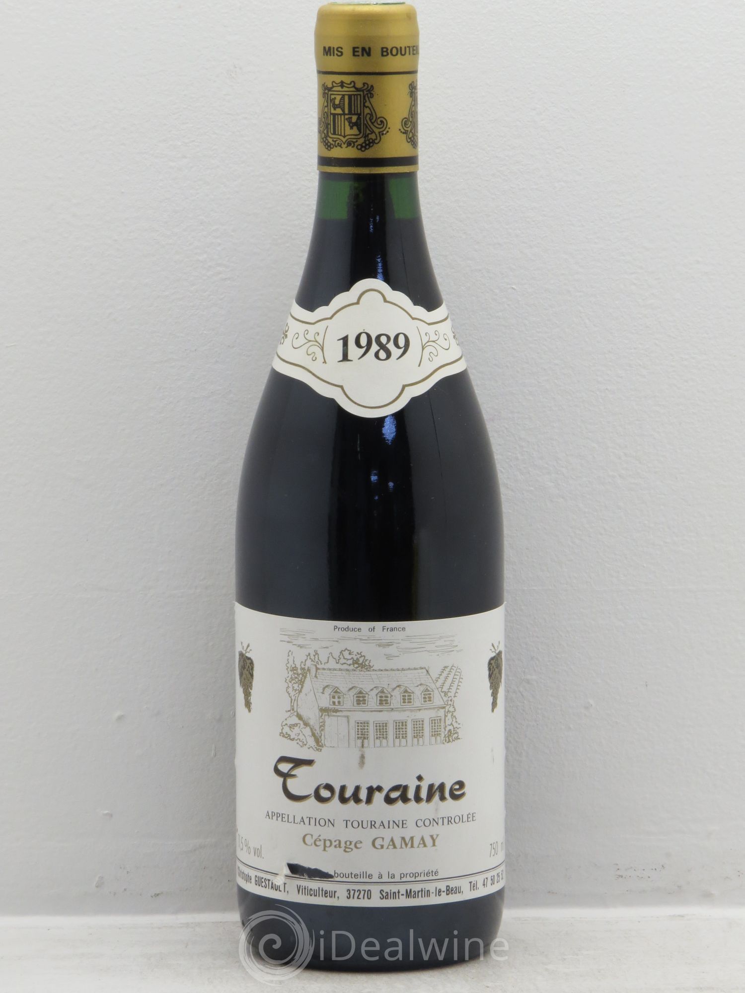 Divers Touraine Gamay Château Guestault (sans prix de réserve) 1989 - Posten von 1 Flasche - 0