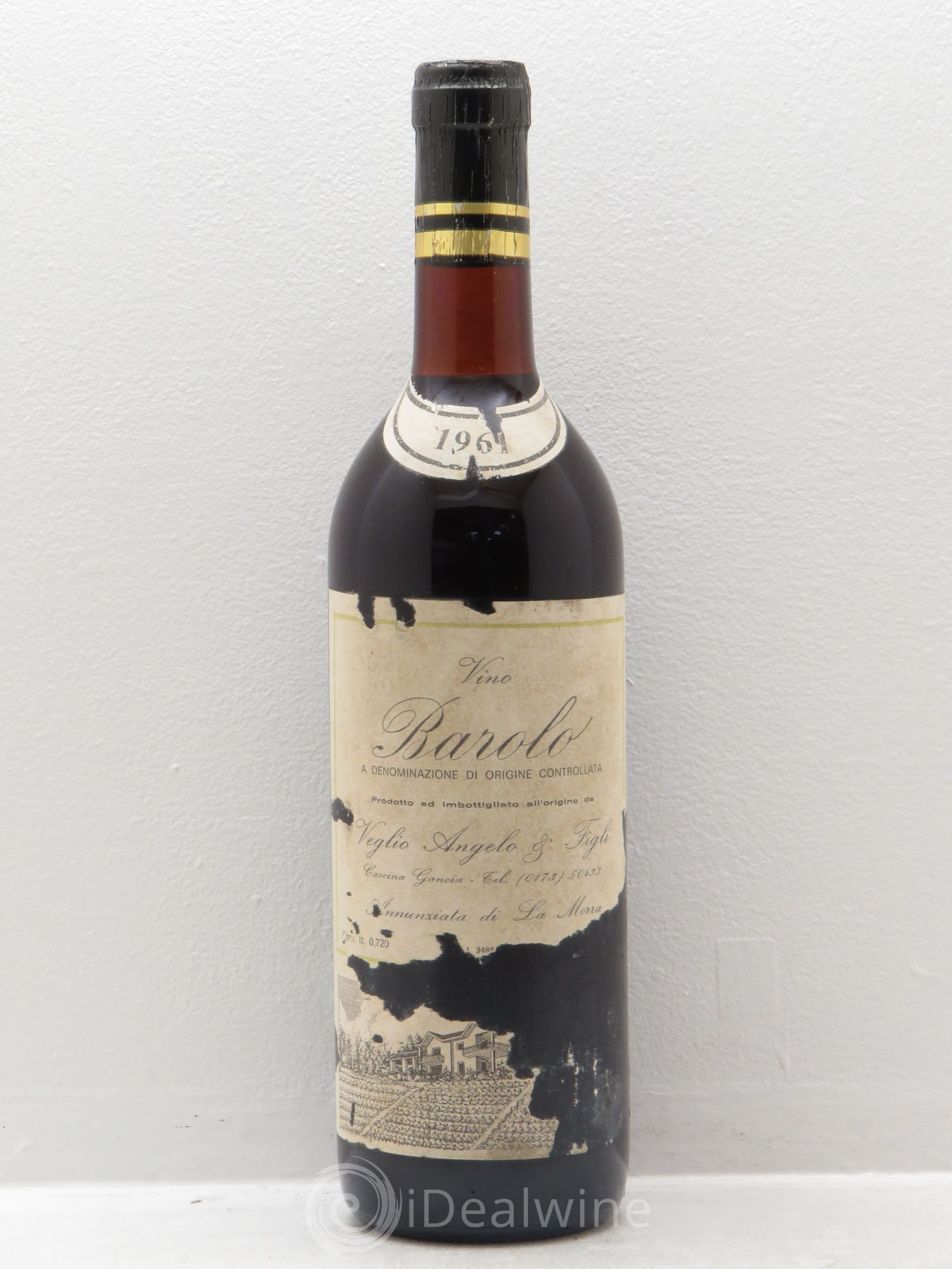 Barolo Angelo Veglio (sans prix de réserve) 1961 - Posten von 1 Flasche - 0