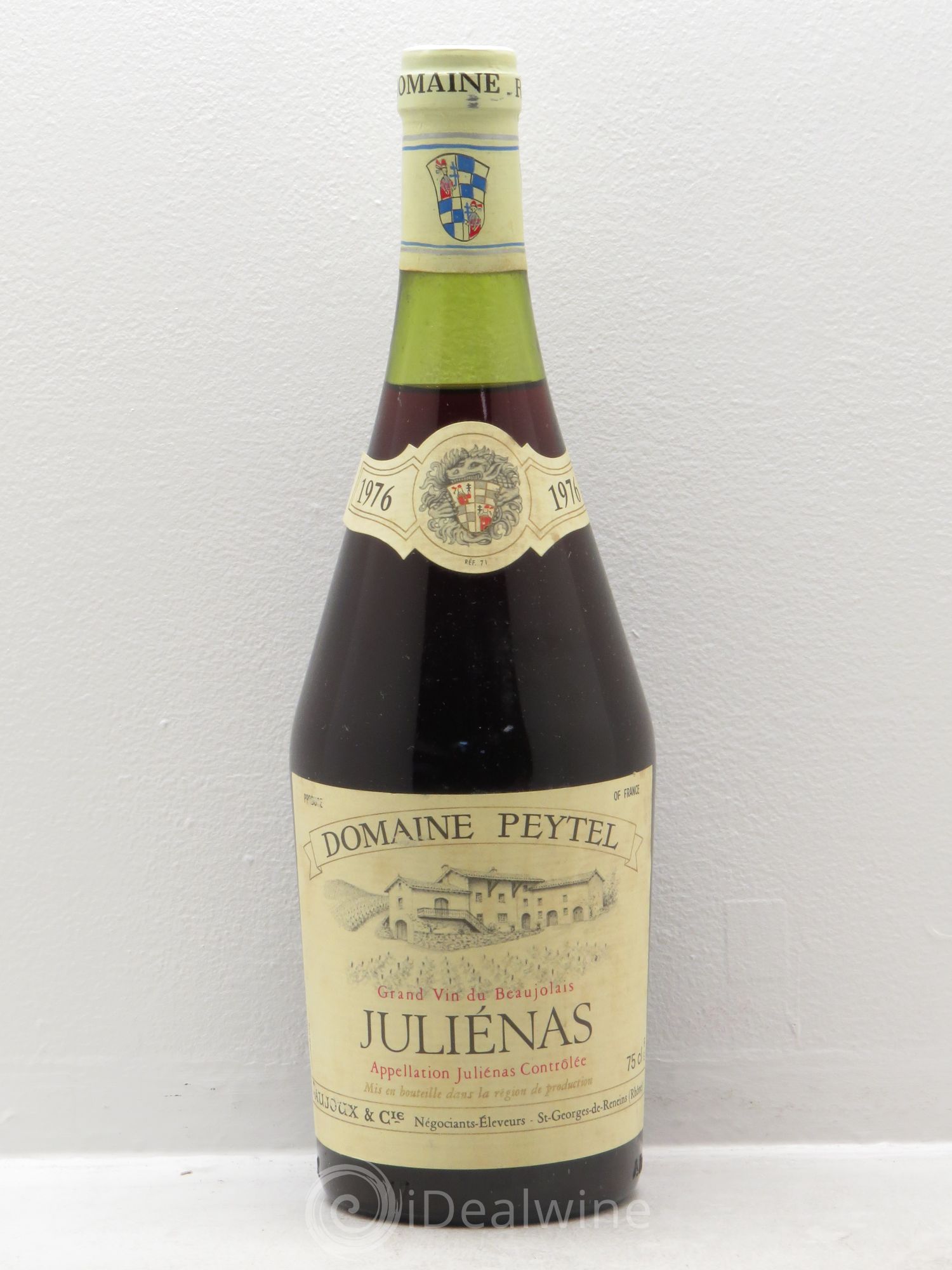 Juliénas Domaine Peytel Mise Aujoux (sans prix de réserve) 1976 - Posten von 1 Flasche - 0