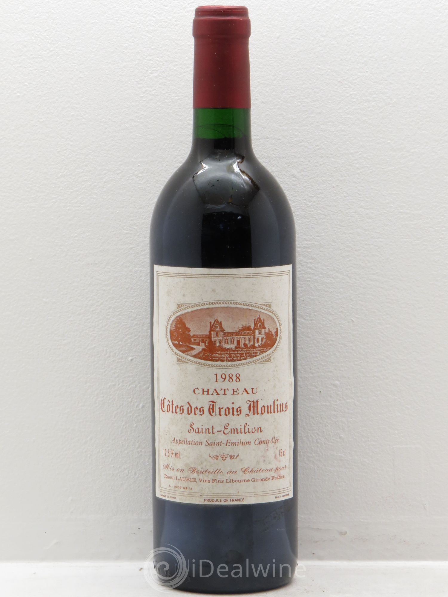Saint-Émilion Côtes des Trois Moulins (sans prix de réserve) 1988 - Posten von 1 Flasche - 0