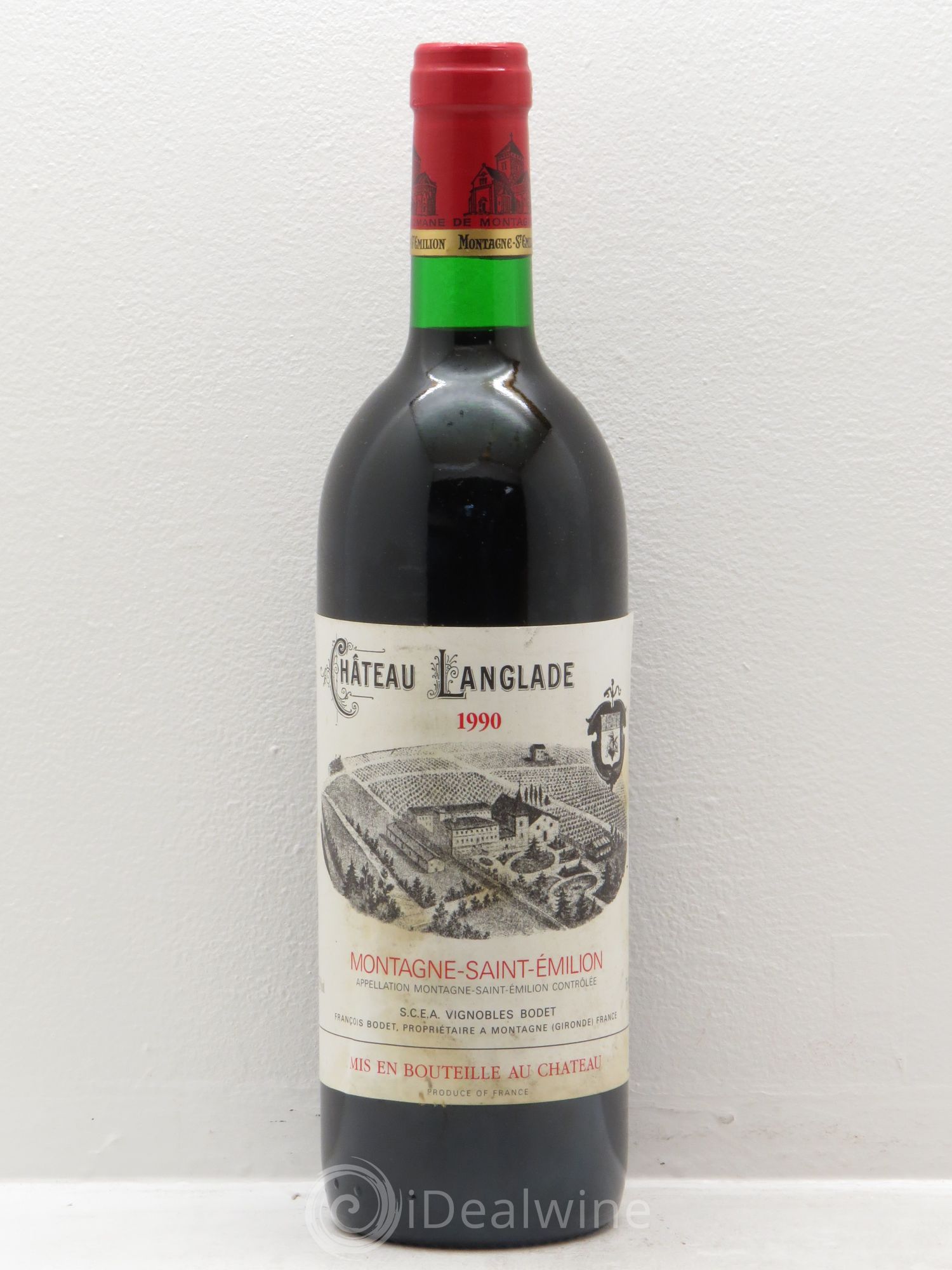 Montagne Saint-Émilion Château Langlade (sans prix de réserve) 1990 - Posten von 1 Flasche - 0