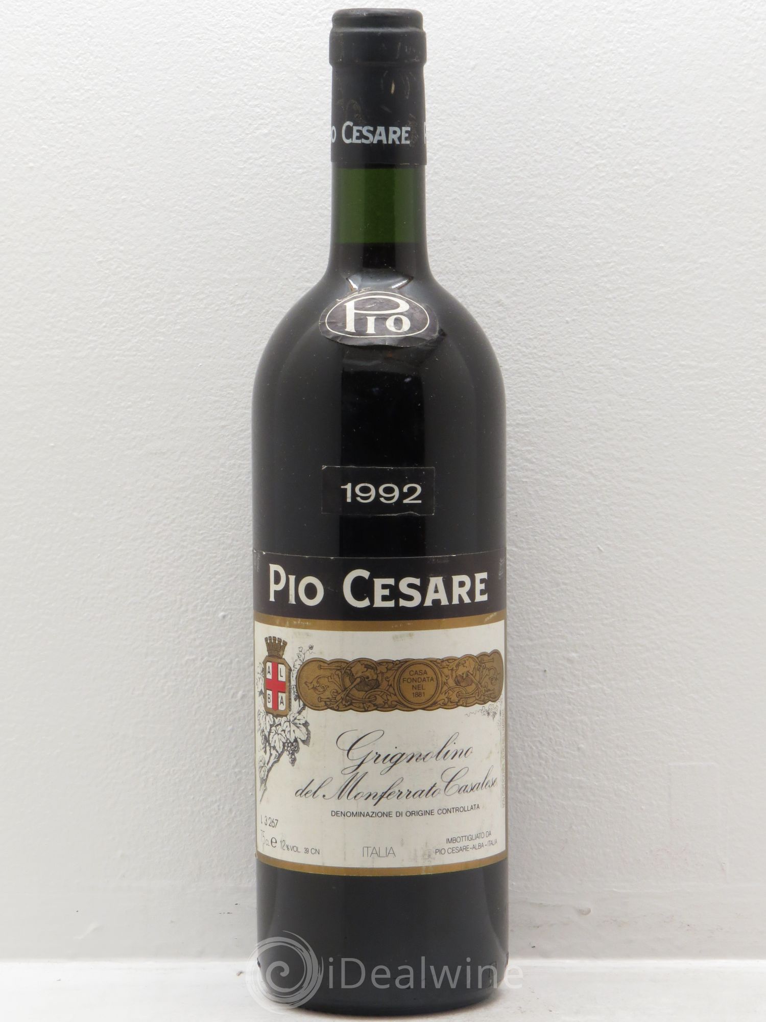 Italie grignolino del monferrato casalese pio cesare (sans prix de réserve) 1992 - Posten von 1 Flasche - 0