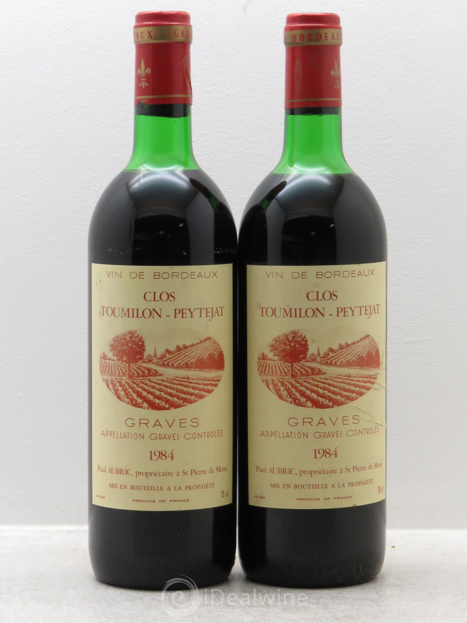 Graves Clos Toumilon Peytejat (sans prix de réserve) 1984 - Posten von 2 Flaschen - 0