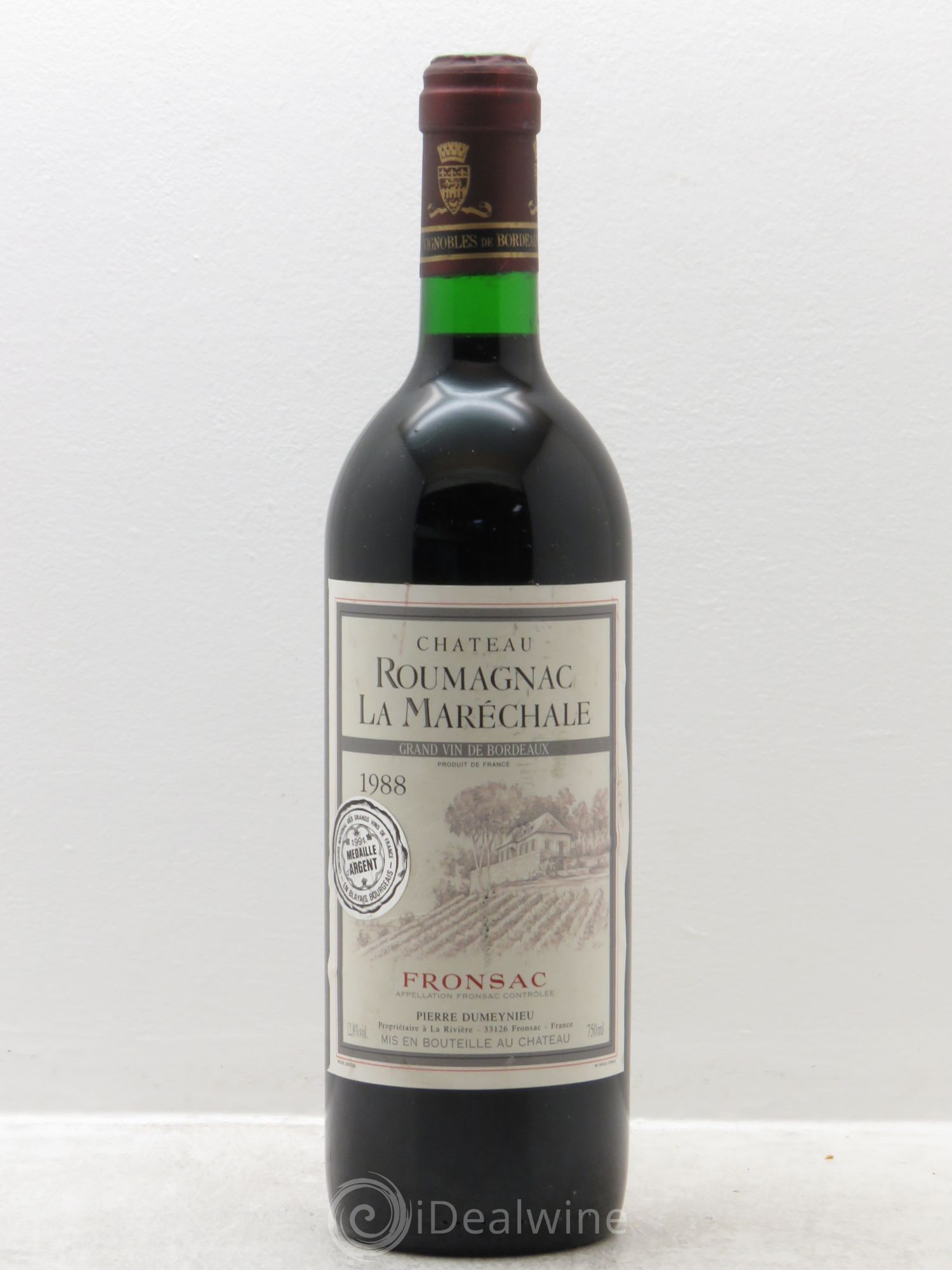 Fronsac Château Roumagnac La Maréchal (sans prix de réserve) 1988 - Posten von 1 Flasche - 0