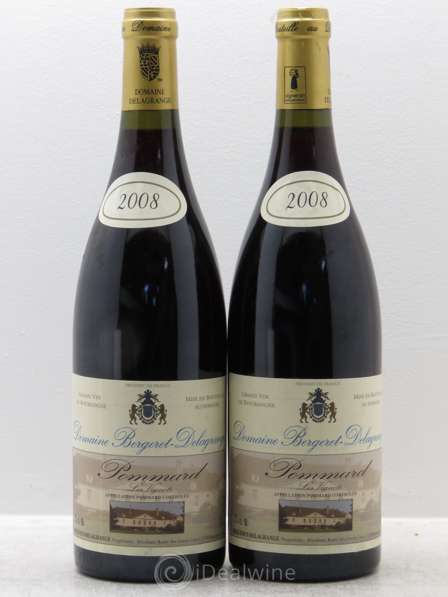 Pommard Les Vignots Bergeret Delagrange (sans prix de réserve) 2008 - Posten von 2 Flaschen - 0