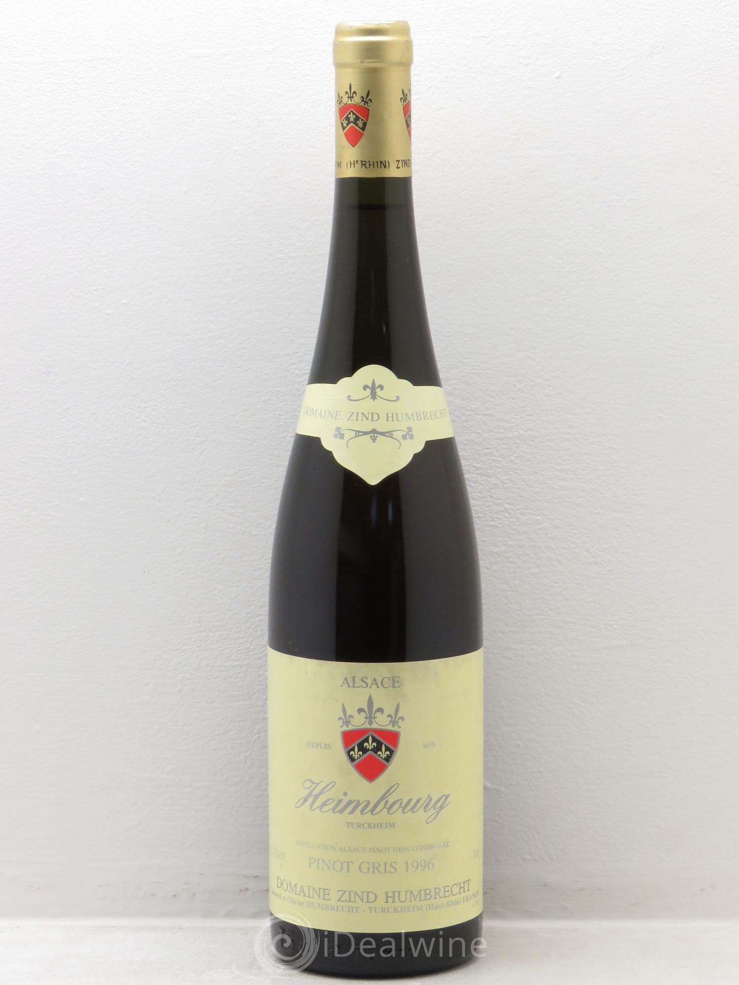 Alsace Pinot Gris Heimbourg Zind-Humbrecht (Domaine) (sans prix de réserve) 1996 - Lot de 1 bouteille - 0
